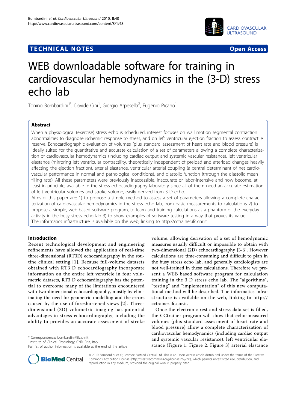 Web Downloadable Software For Training In Cardiovascular Hemodynamics In The 3 D Stress Echo Lab Topic Of Research Paper In Medical Engineering Download Scholarly Article Pdf And Read For Free On Cyberleninka