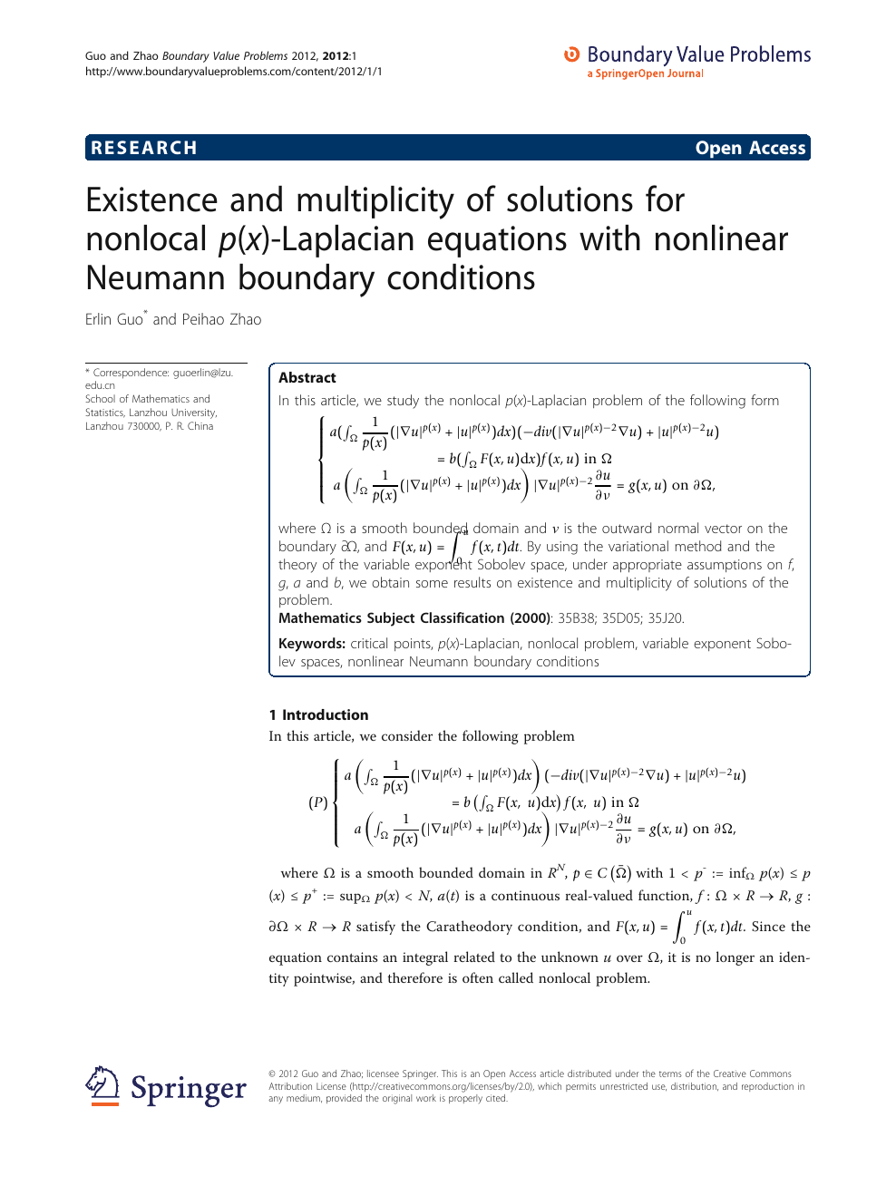 Existence And Multiplicity Of Solutions For Nonlocal P X Laplacian Equations With Nonlinear Neumann Boundary Conditions Topic Of Research Paper In Mathematics Download Scholarly Article Pdf And Read For Free On Cyberleninka Open