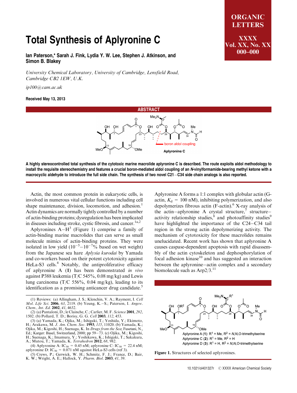 Australia bra rear Total Synthesis of Aplyronine C – topic of research paper in Chemical  sciences. Download scholarly article PDF and read for free on CyberLeninka  open science hub.