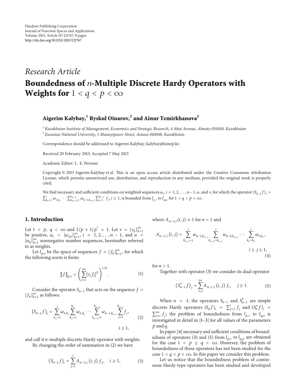 Boundedness Of Multiple Discrete Hardy Operators With Weights For Topic Of Research Paper In Mathematics Download Scholarly Article Pdf And Read For Free On Cyberleninka Open Science Hub