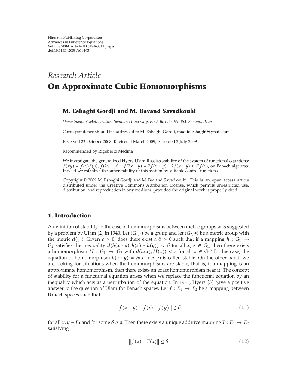 On Approximate Cubic Homomorphisms Topic Of Research Paper In Mathematics Download Scholarly Article Pdf And Read For Free On Cyberleninka Open Science Hub