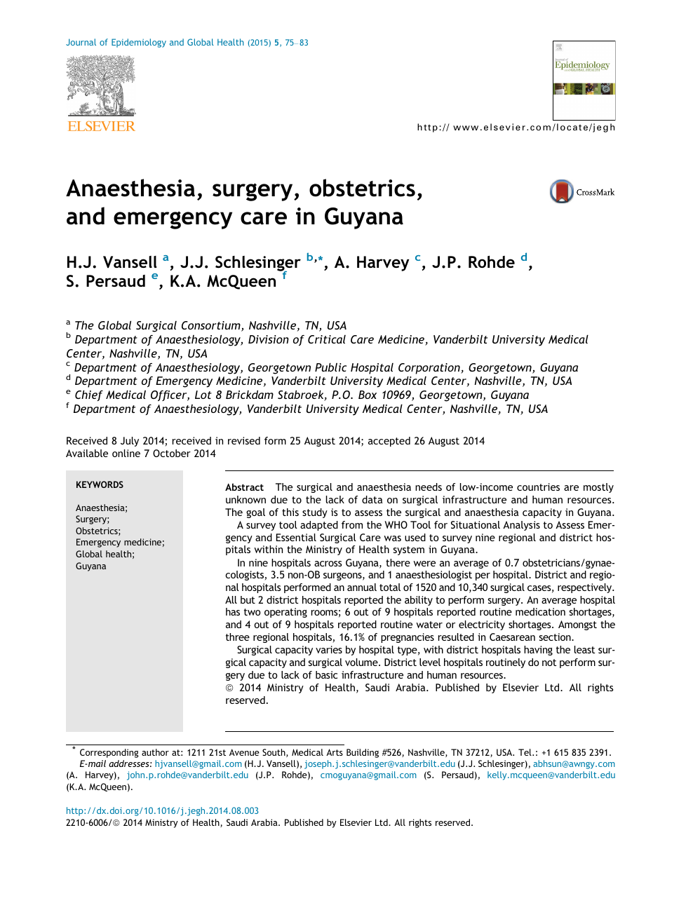 Anaesthesia Surgery Obstetrics And Emergency Care In