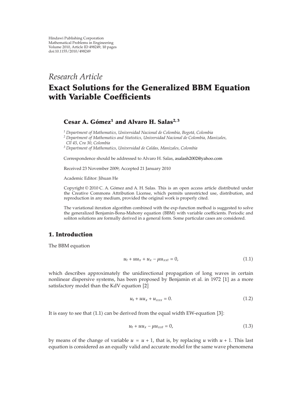 Exact Solutions For The Generalized m Equation With Variable Coefficients Topic Of Research Paper In Mathematics Download Scholarly Article Pdf And Read For Free On Cyberleninka Open Science Hub
