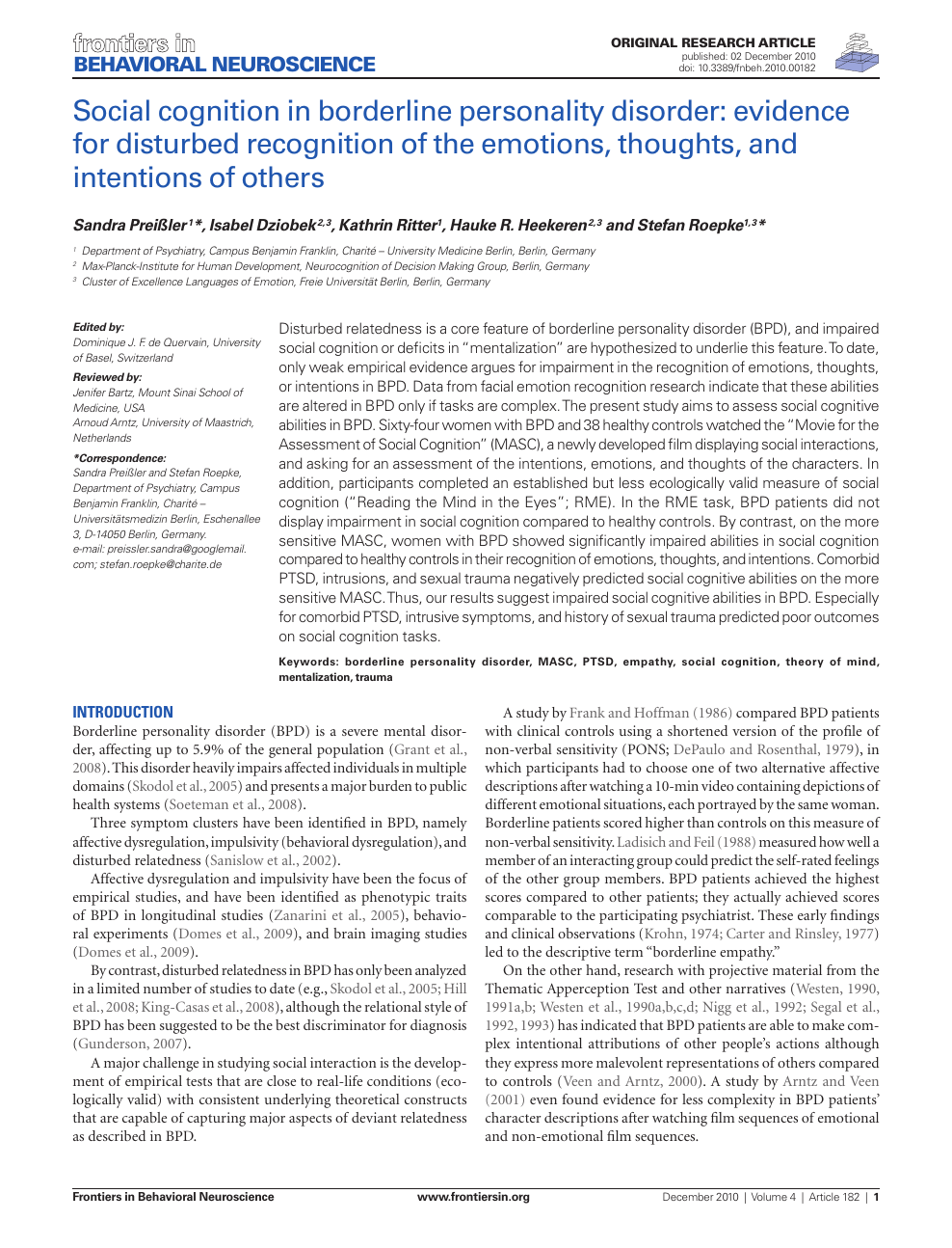 The Rupture and Repair of Cooperation in Borderline Personality Disorder