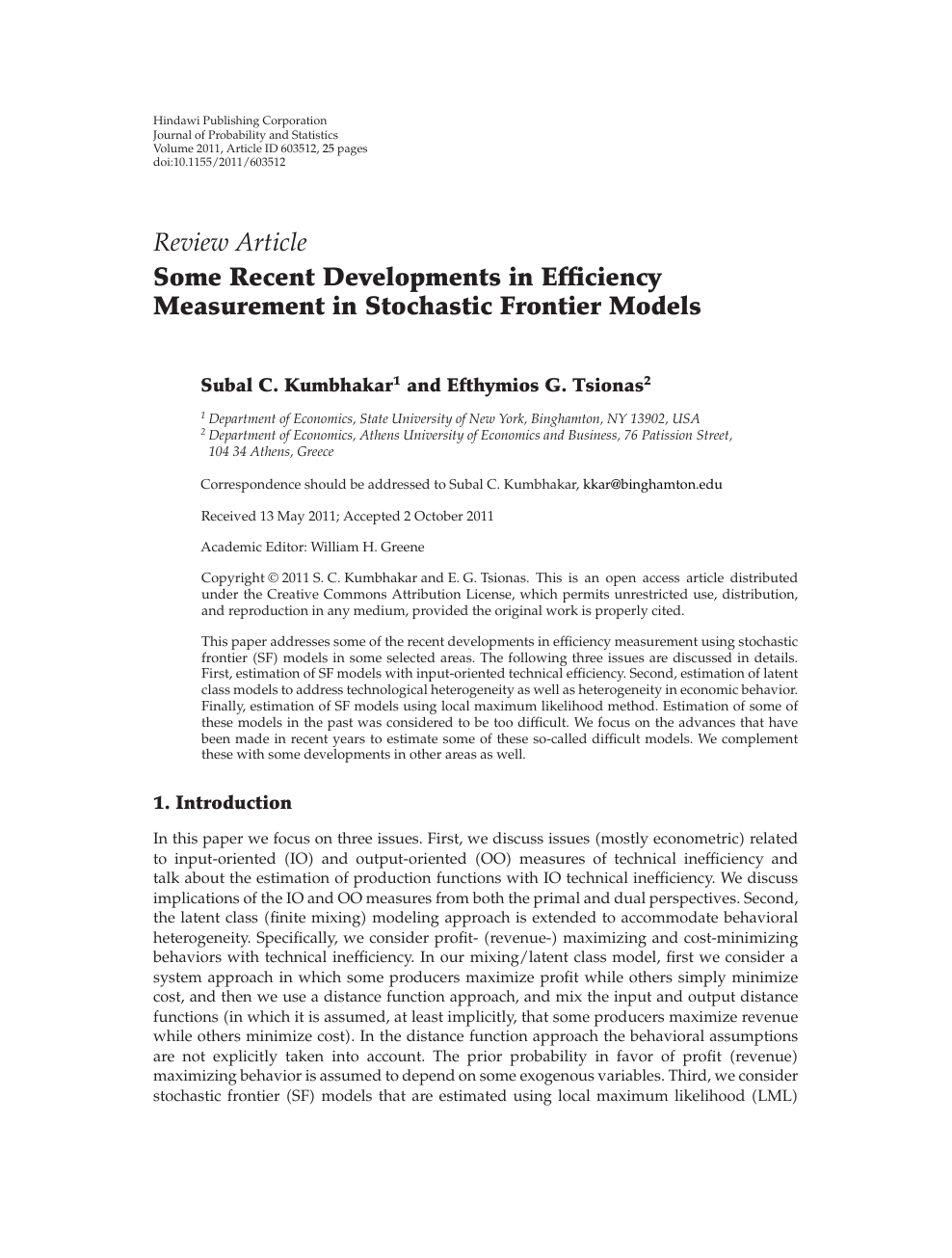 Some Recent Developments In Efficiency Measurement In Stochastic Frontier Models Topic Of Research Paper In Mathematics Download Scholarly Article Pdf And Read For Free On Cyberleninka Open Science Hub