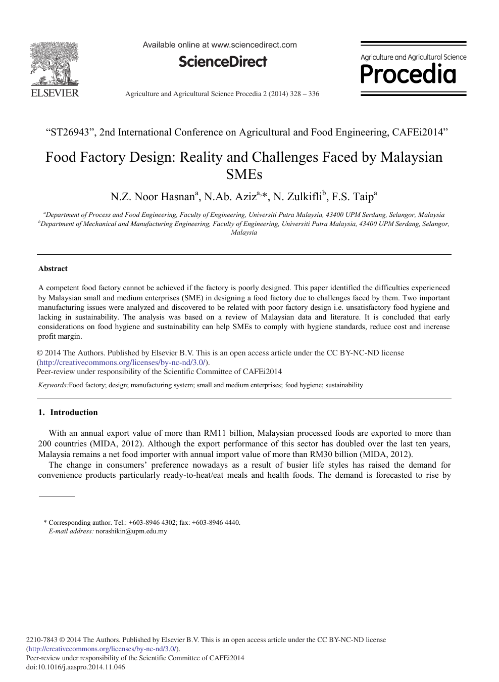 Food Factory Design Reality And Challenges Faced By Malaysian Smes Topic Of Research Paper In Agriculture Forestry And Fisheries Download Scholarly Article Pdf And Read For Free On Cyberleninka Open Science