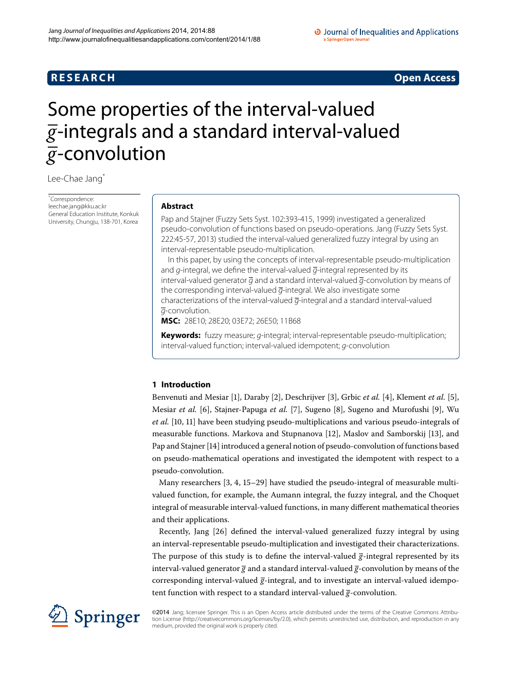 Some Properties Of The Interval Valued G Integrals And A Standard Interval Valued G Convolution Topic Of Research Paper In Mathematics Download Scholarly Article Pdf And Read For Free On Cyberleninka Open Science Hub