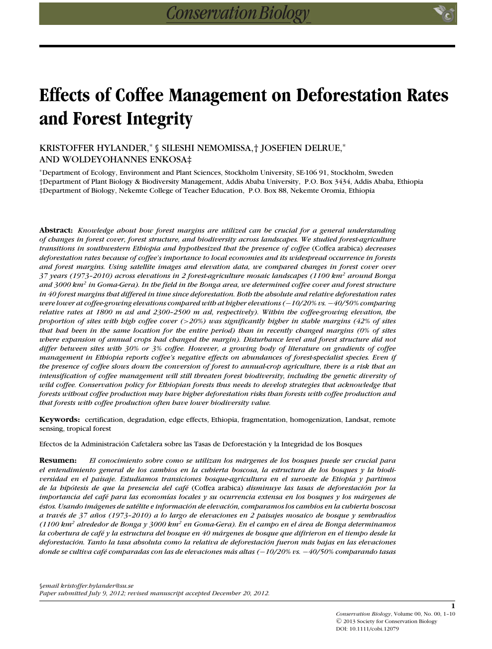 deforestation research paper