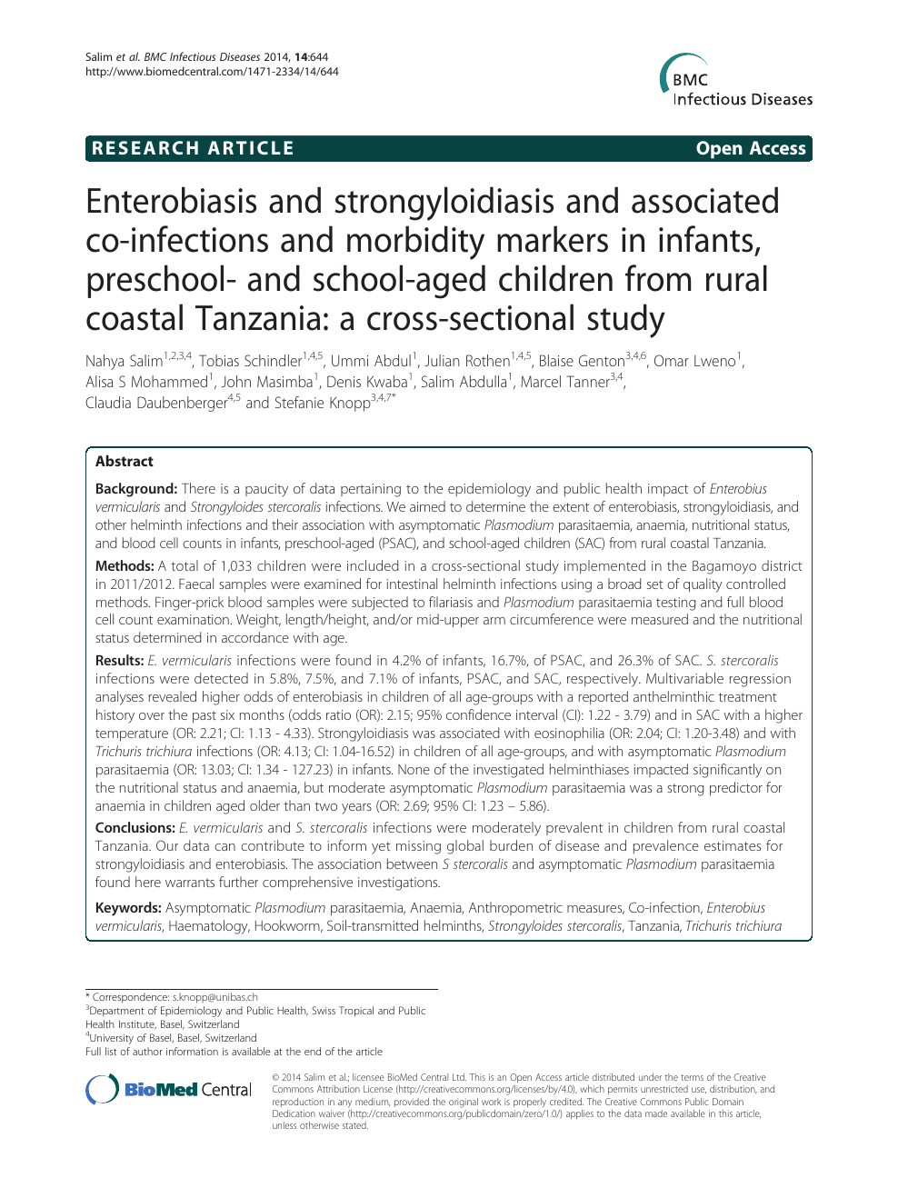 enterobiosis kezelési standard
