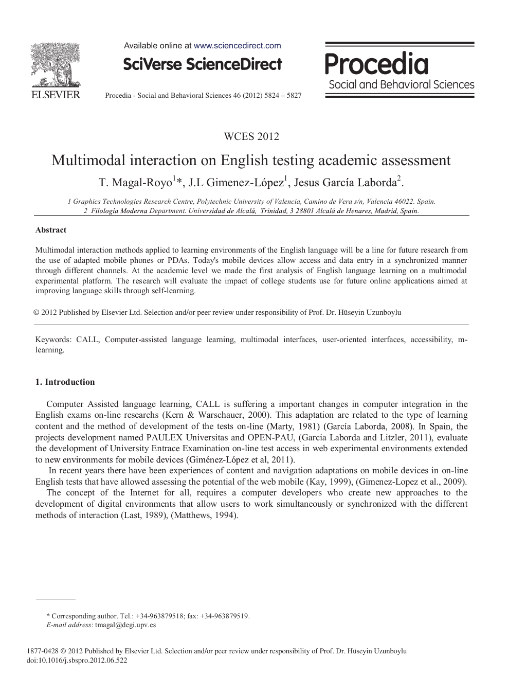 Multimodal Interaction On English Testing Academic Assessment Topic Of Research Paper In Computer And Information Sciences Download Scholarly Article Pdf And Read For Free On Cyberleninka Open Science Hub
