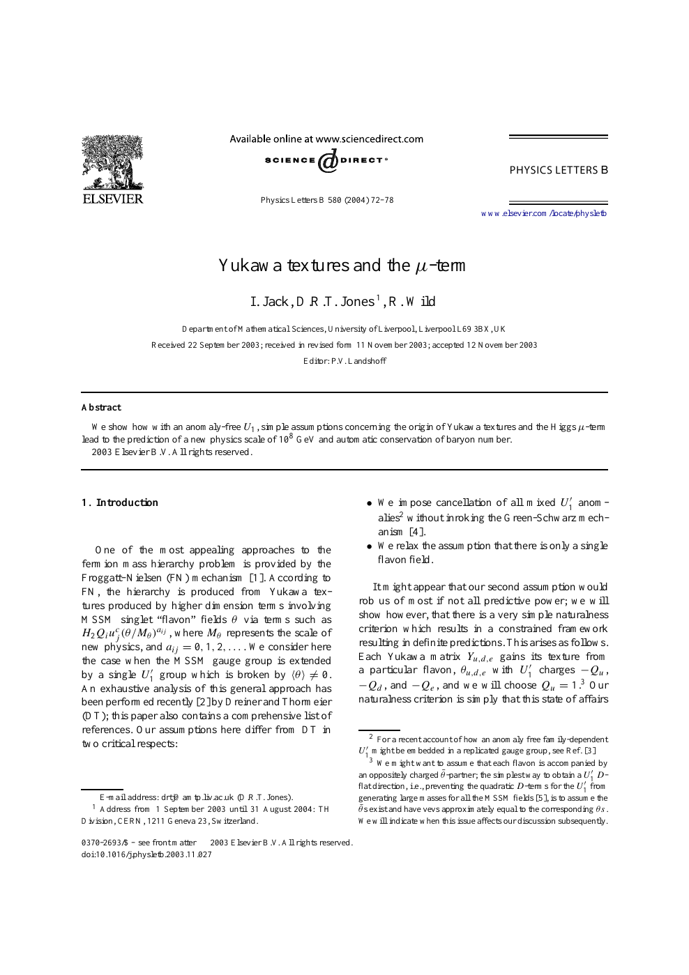 Yukawa Textures And The M Term Topic Of Research Paper In Physical Sciences Download Scholarly Article Pdf And Read For Free On Cyberleninka Open Science Hub