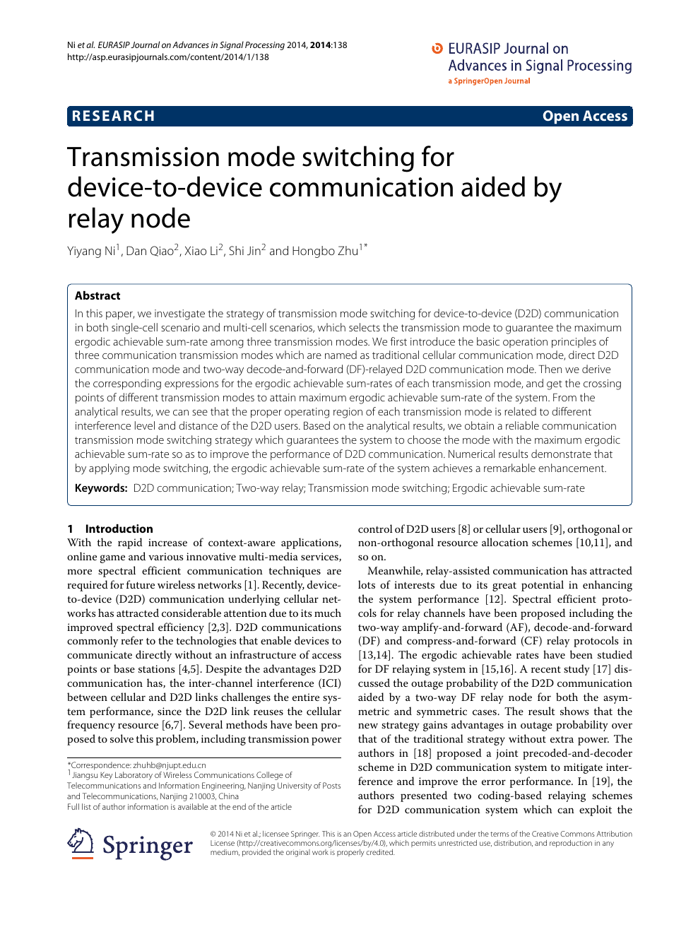 Transmission Mode Switching For Device To Device Communication Aided By Relay Node Topic Of Research Paper In Nano Technology Download Scholarly Article Pdf And Read For Free On Cyberleninka Open Science Hub