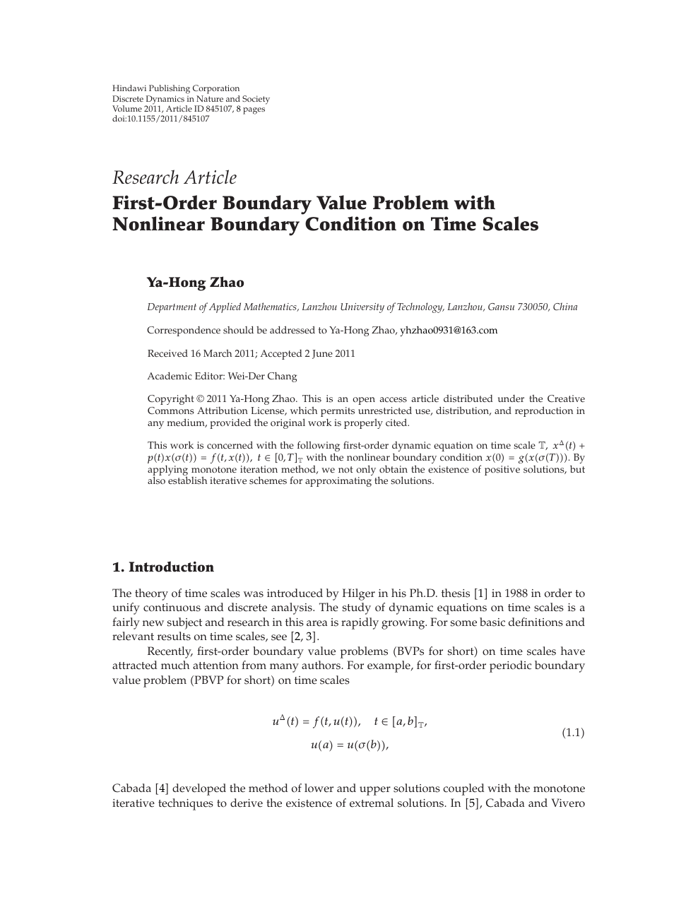 First Order Boundary Value Problem With Nonlinear Boundary Condition On Time Scales Topic Of Research Paper In Mathematics Download Scholarly Article Pdf And Read For Free On Cyberleninka Open Science Hub