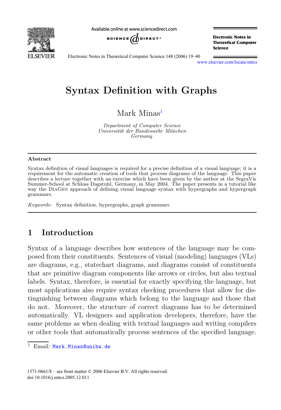 Syntax Definition With Graphs Topic Of Research Paper In Computer And Information Sciences Download Scholarly Article Pdf And Read For Free On Cyberleninka Open Science Hub