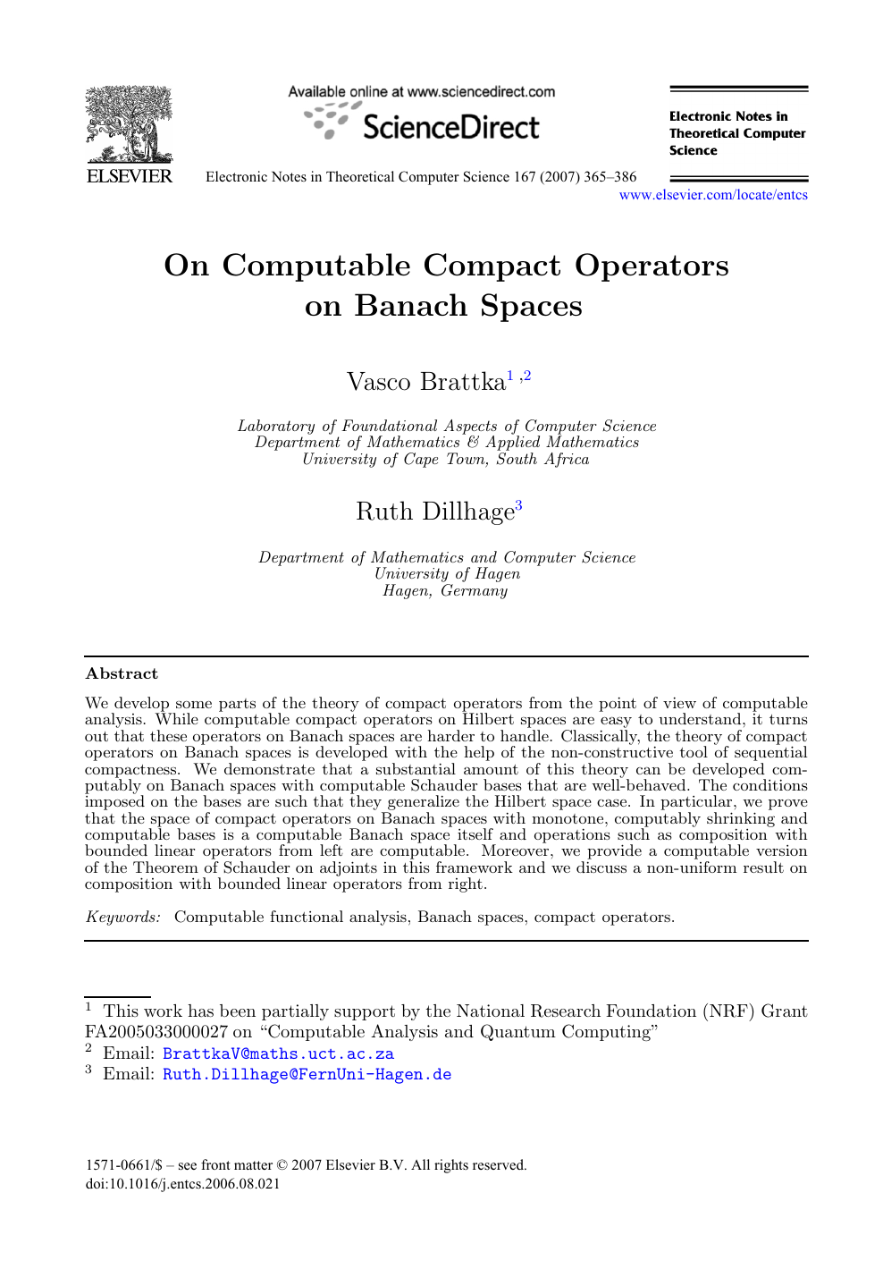On Computable Compact Operators On Banach Spaces Topic Of Research Paper In Mathematics Download Scholarly Article Pdf And Read For Free On Cyberleninka Open Science Hub