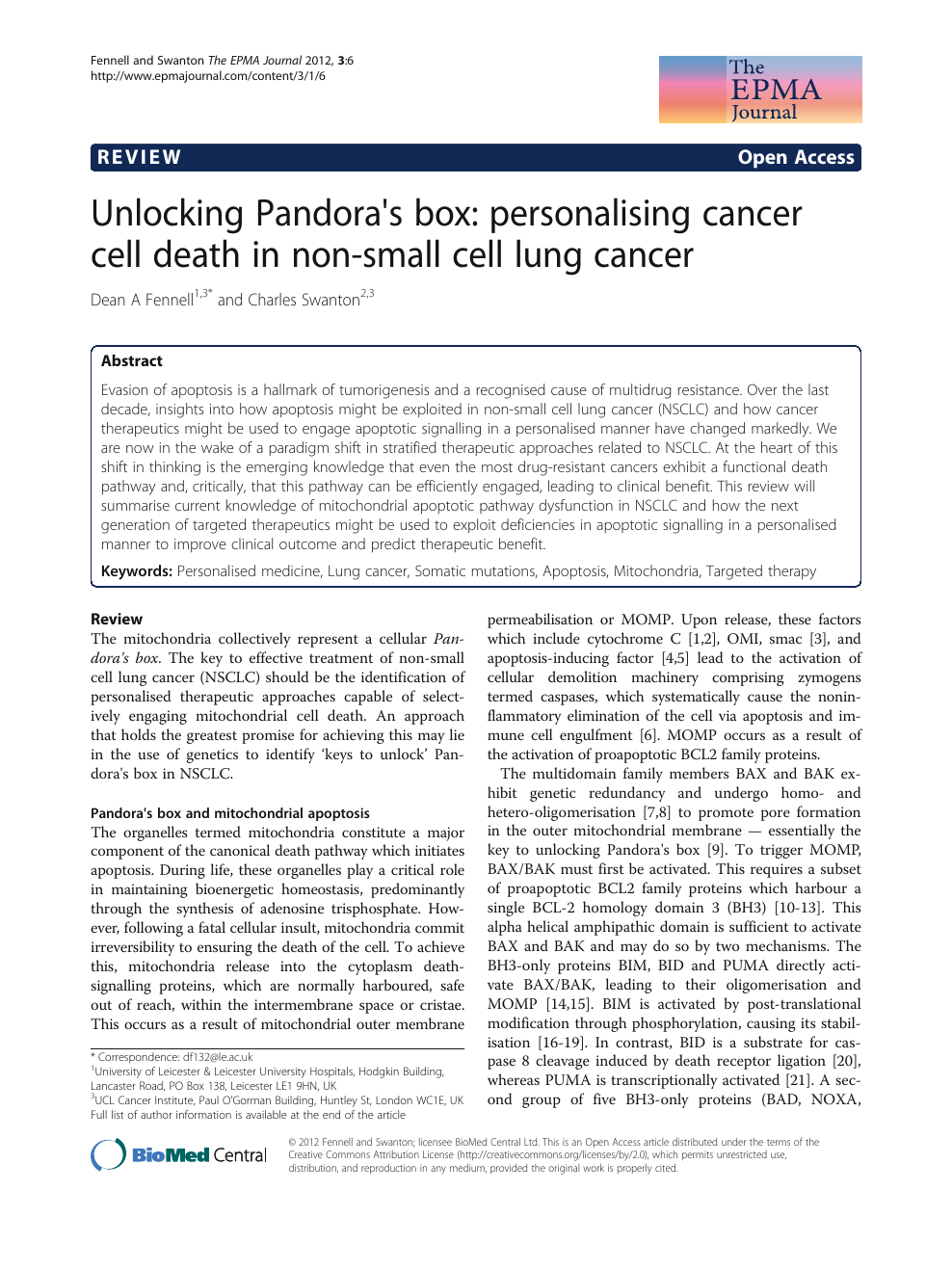 Unlocking Pandora S Box Personalising Cancer Cell Death In Non Small Cell Lung Cancer Topic Of Research Paper In Biological Sciences Download Scholarly Article Pdf And Read For Free On Cyberleninka Open Science