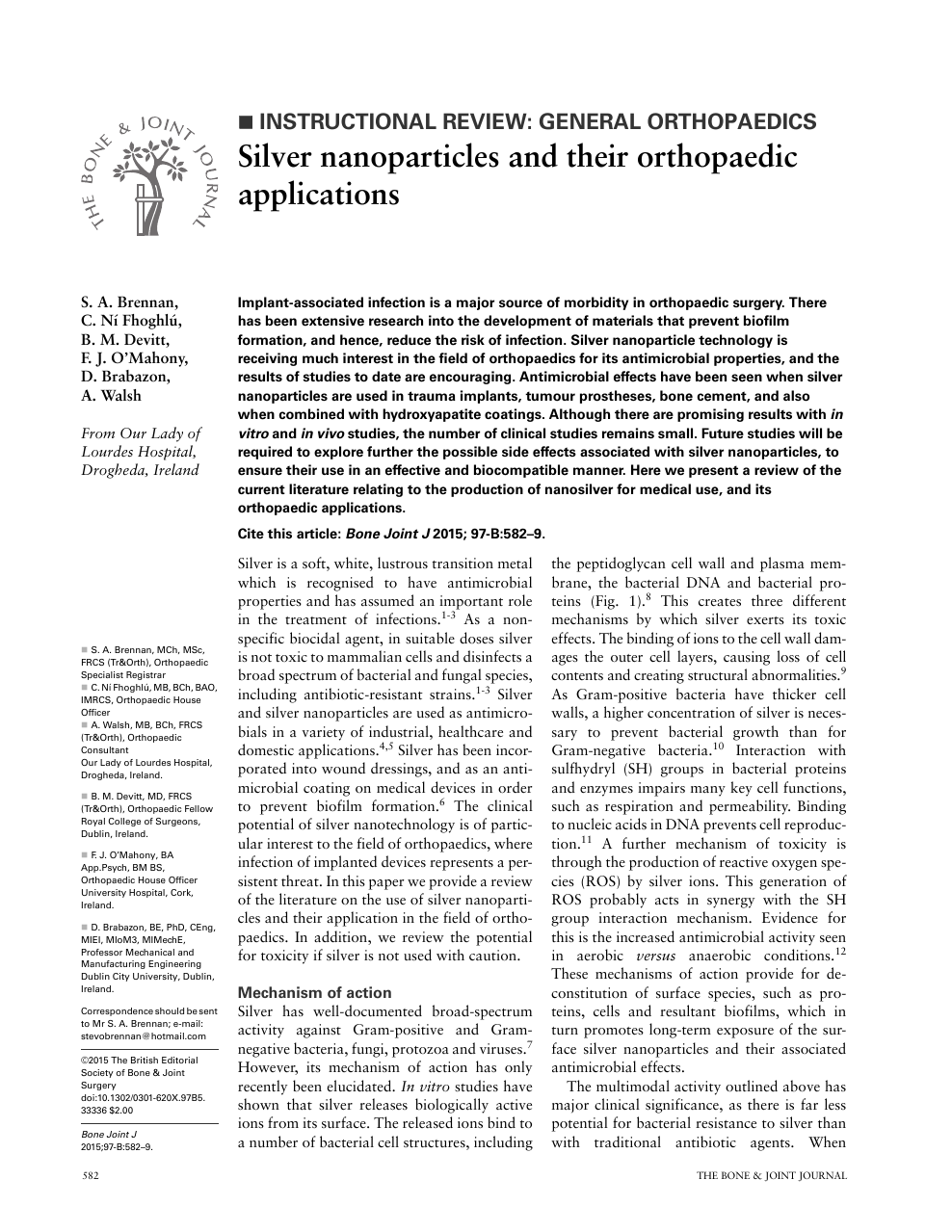 Silver Nanoparticles And Their Orthopaedic Applications Topic Of Research Paper In Nano Technology Download Scholarly Article Pdf And Read For Free On Cyberleninka Open Science Hub
