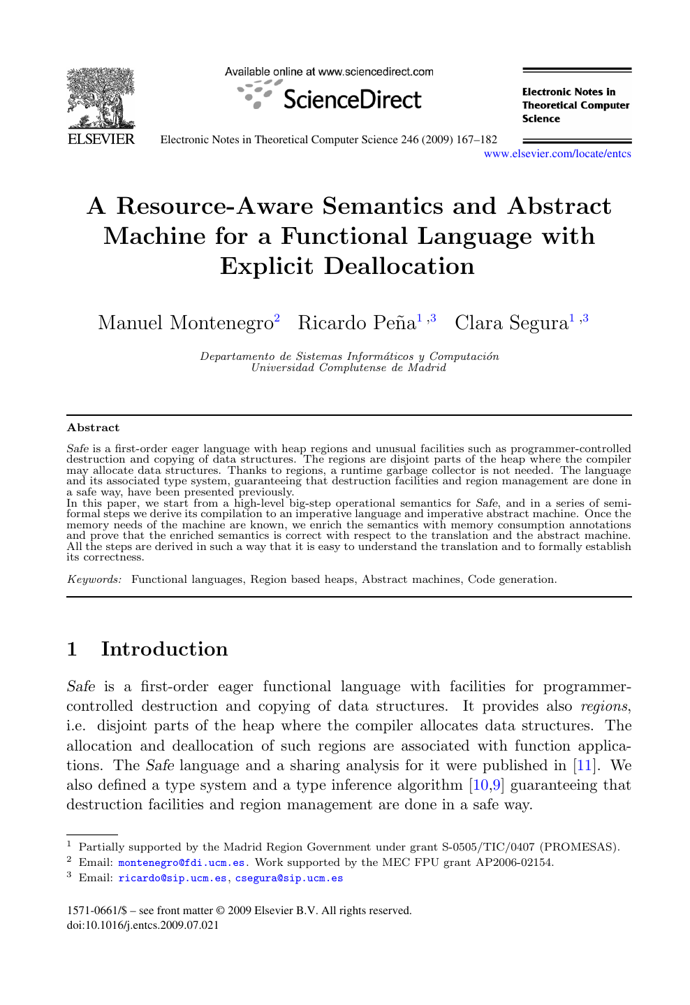 A Resource Aware Semantics And Abstract Machine For A Functional Language With Explicit Deallocation Topic Of Research Paper In Computer And Information Sciences Download Scholarly Article Pdf And Read For Free On