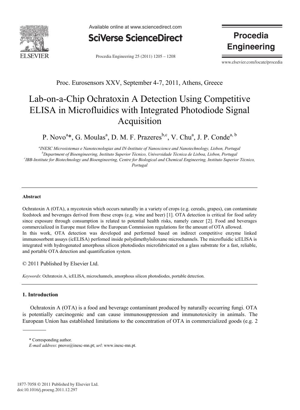 Lab On A Chip Ochratoxin A Detection Using Competitive Elisa In Microfluidics With Integrated Photodiode Signal Acquisition Topic Of Research Paper In Nano Technology Download Scholarly Article Pdf And Read For Free On Cyberleninka Open