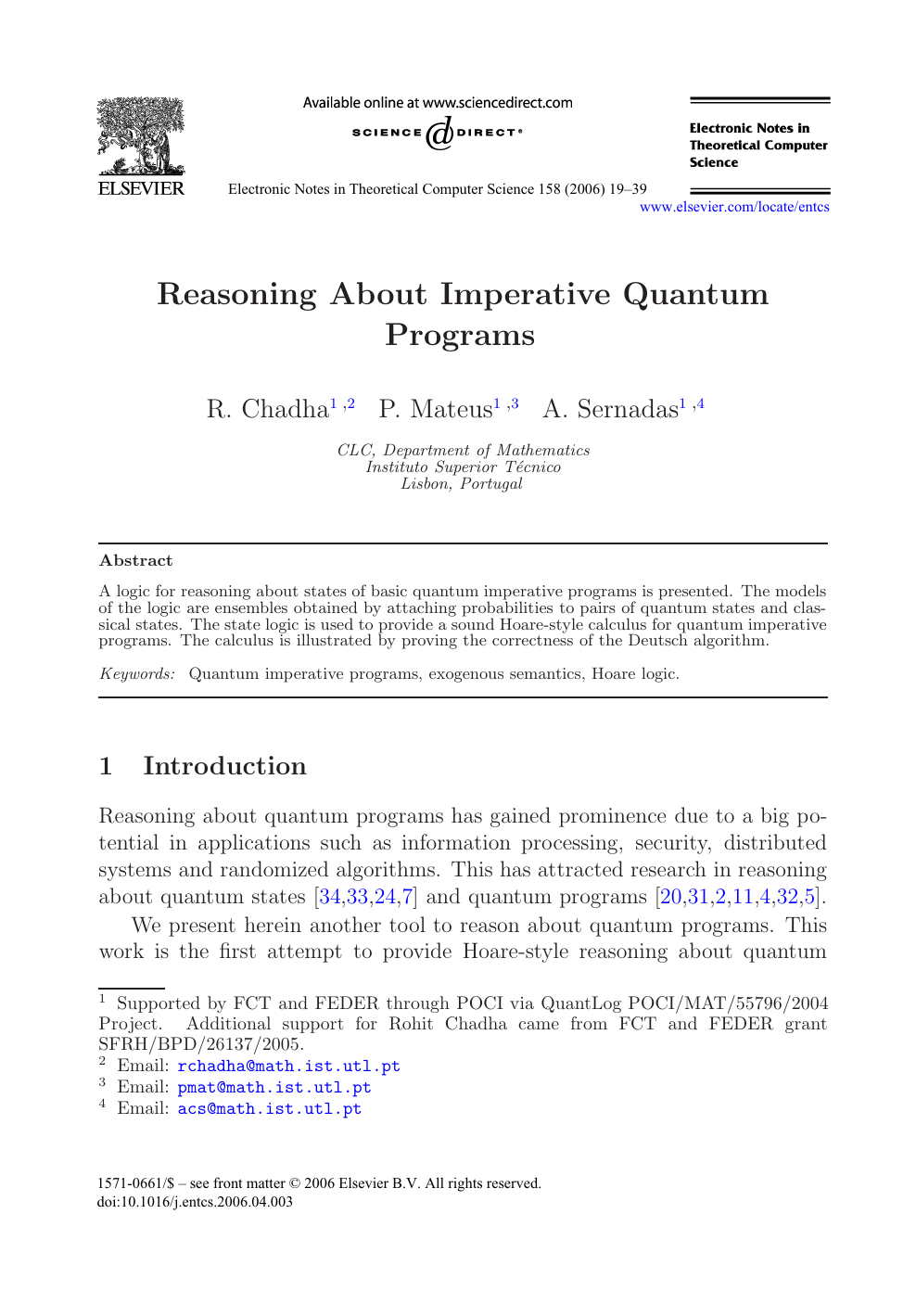 Reasoning About Imperative Quantum Programs Topic Of Research Paper In Computer And Information Sciences Download Scholarly Article Pdf And Read For Free On Cyberleninka Open Science Hub