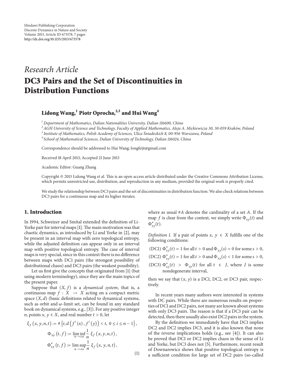 Dc3 Pairs And The Set Of Discontinuities In Distribution Functions Topic Of Research Paper In Mathematics Download Scholarly Article Pdf And Read For Free On Cyberleninka Open Science Hub