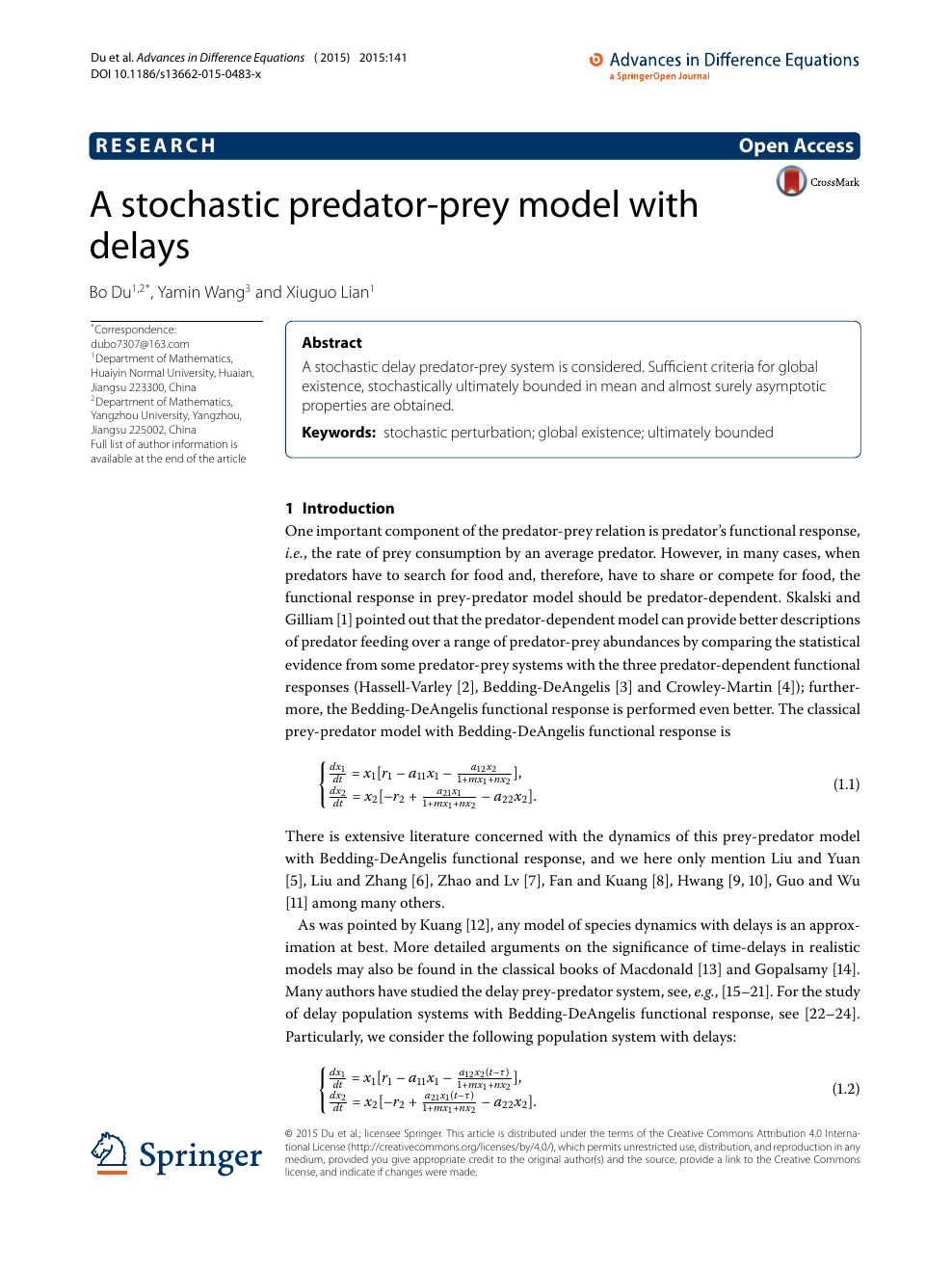 PDF] Stochastic Bifurcation Models