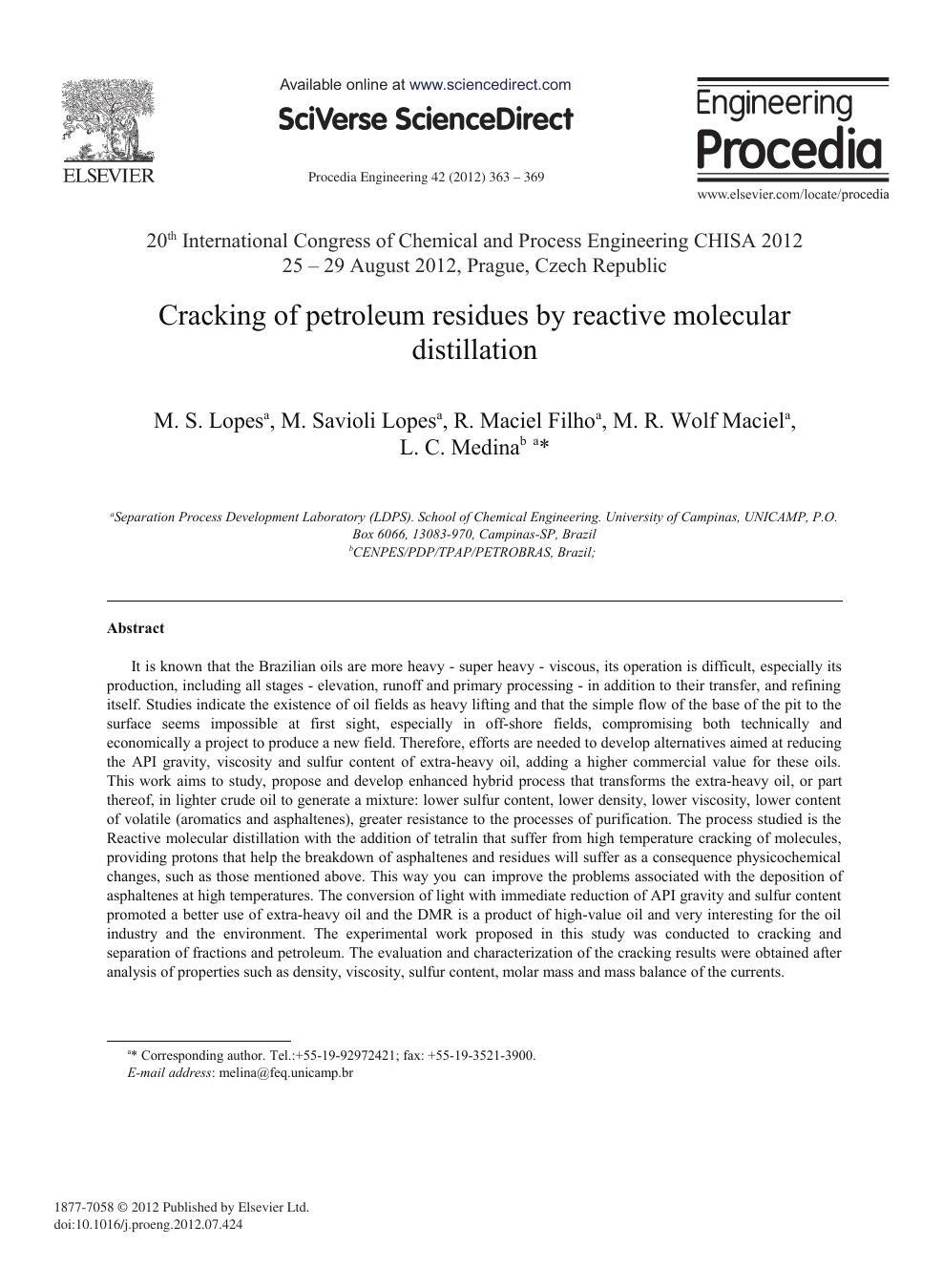 Distillation research paper