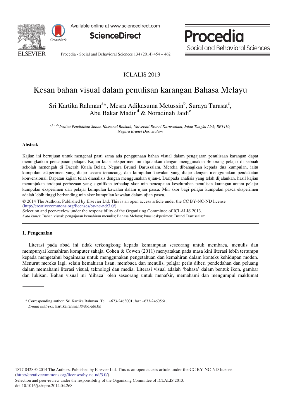 Kesan Bahan Visual Dalam Penulisan Karangan Bahasa Melayu Topic Of Research Paper In Medical Engineering Download Scholarly Article Pdf And Read For Free On Cyberleninka Open Science Hub