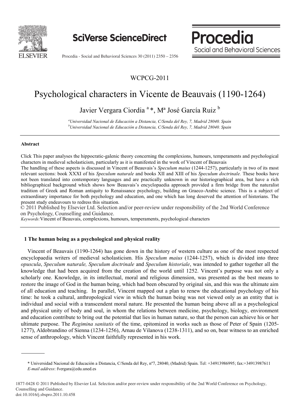 Psychological Characters In Vicente De Beauvais 1190 1264 Topic Of Research Paper In Clinical Medicine Download Scholarly Article Pdf And Read For Free On Cyberleninka Open Science Hub