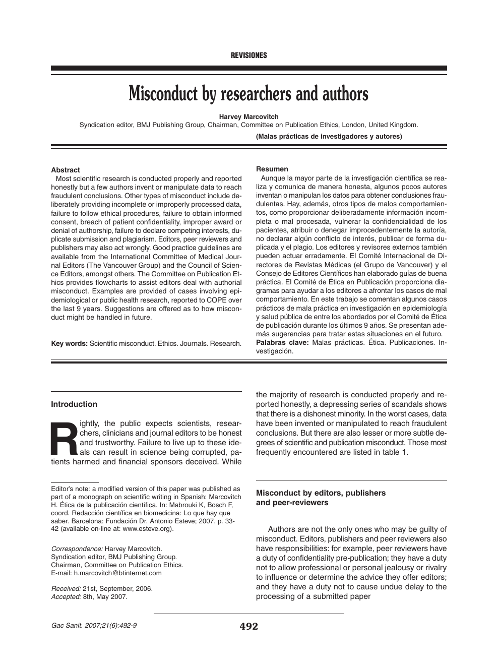 Misconduct By Researchers And Authors Topic Of Research Paper In Clinical Medicine Download Scholarly Article Pdf And Read For Free On Cyberleninka Open Science Hub