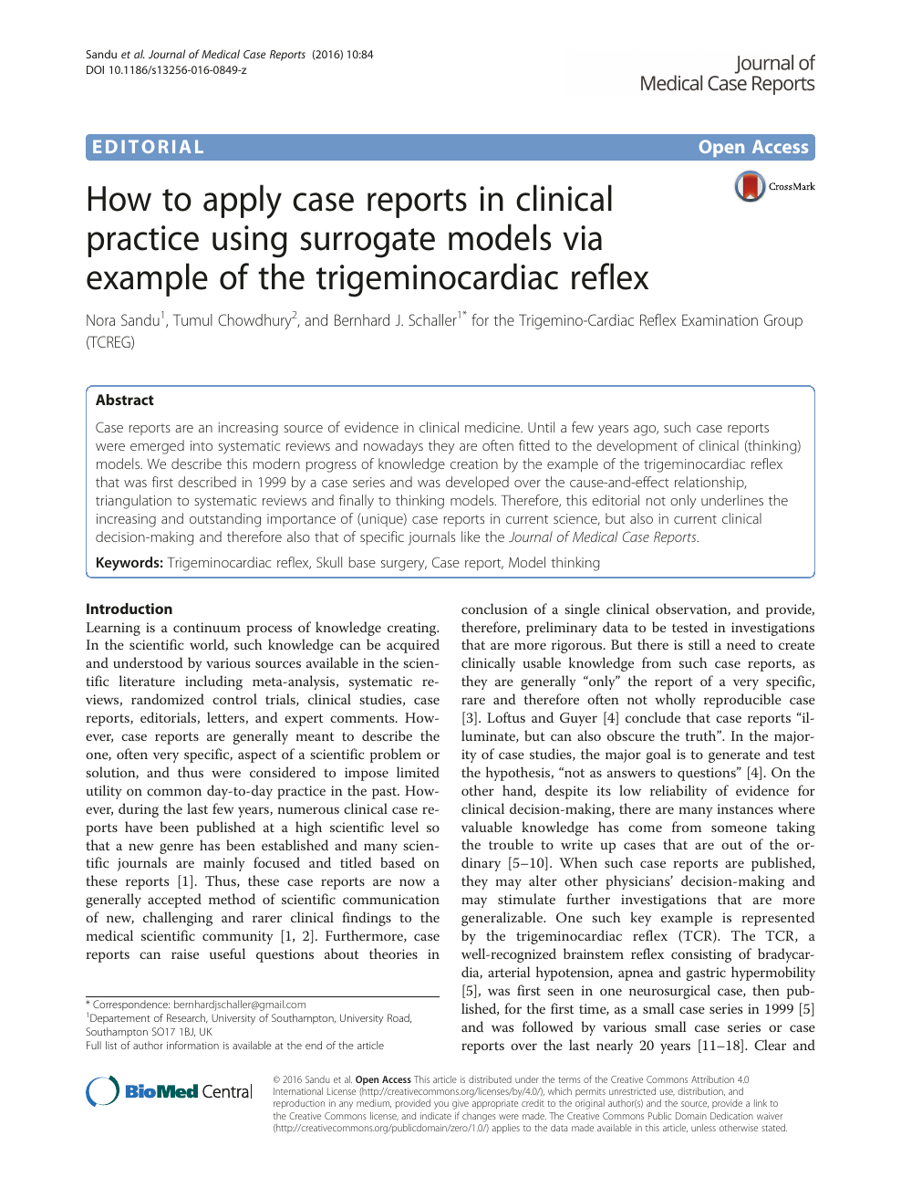 How to apply case reports in clinical practice using surrogate