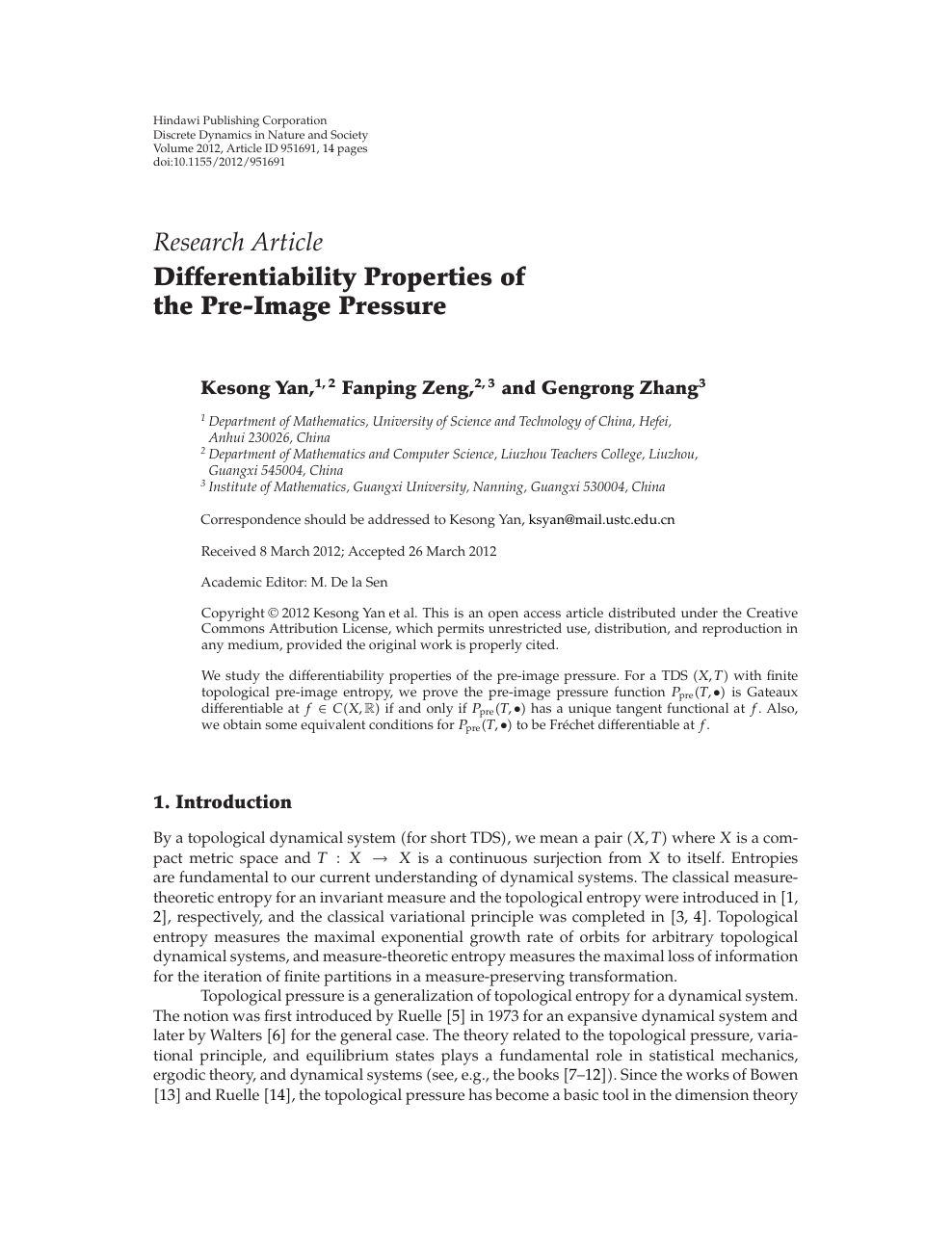Differentiability Properties Of The Pre Image Pressure Topic Of Research Paper In Mathematics Download Scholarly Article Pdf And Read For Free On Cyberleninka Open Science Hub