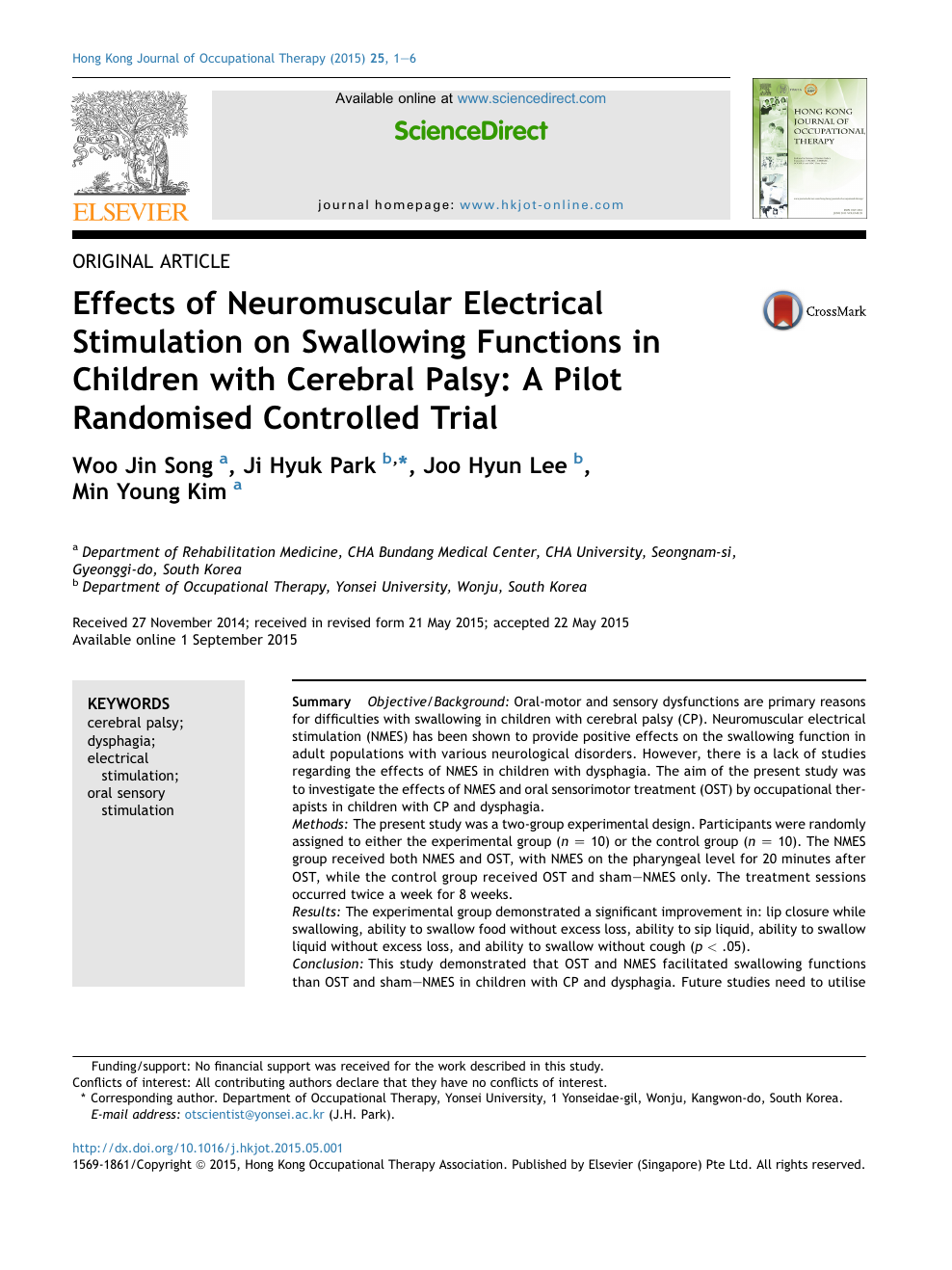 A Clinical Approach to Neuromuscular Electrical Stimulation for Speech and  Swallow in an Acute Rehabilitation Facility