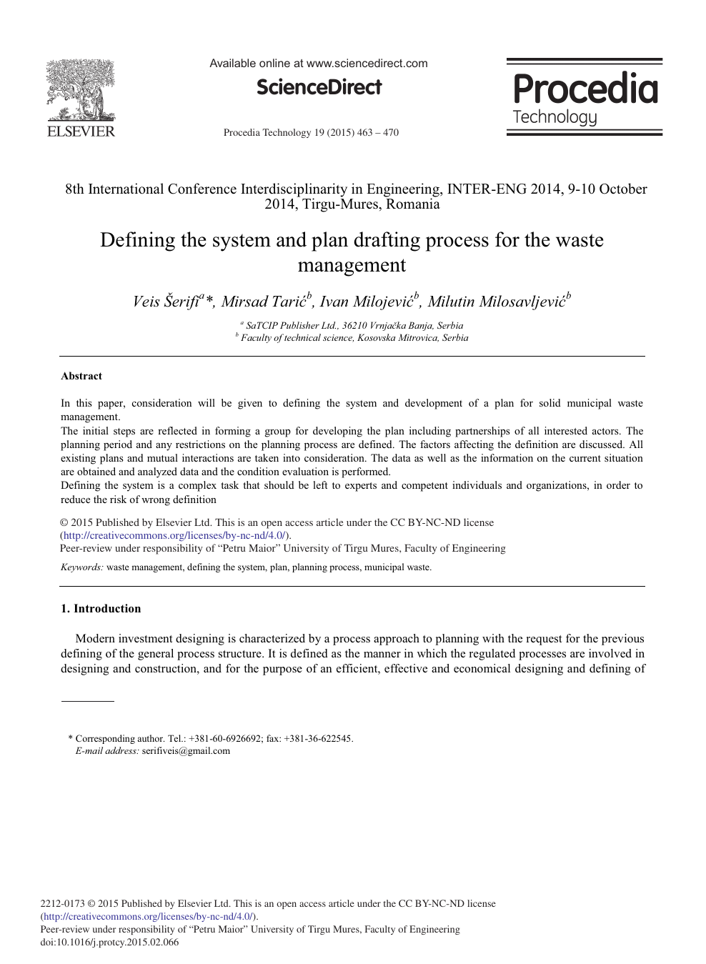 general waste management written program