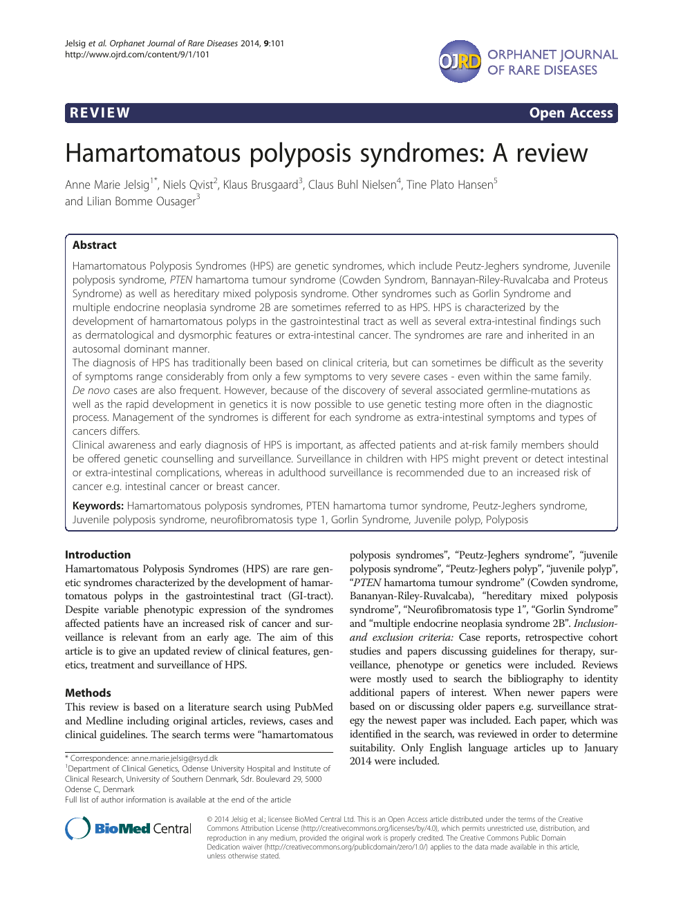 Hamartomatous Polyposis Syndromes A Review Topic Of Research Paper In Clinical Medicine Download Scholarly Article Pdf And Read For Free On Cyberleninka Open Science Hub
