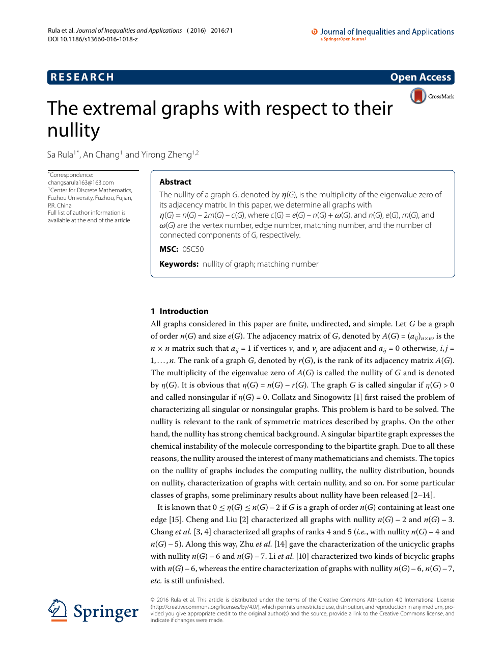 The Extremal Graphs With Respect To Their Nullity Topic Of Research Paper In Mathematics Download Scholarly Article Pdf And Read For Free On Cyberleninka Open Science Hub