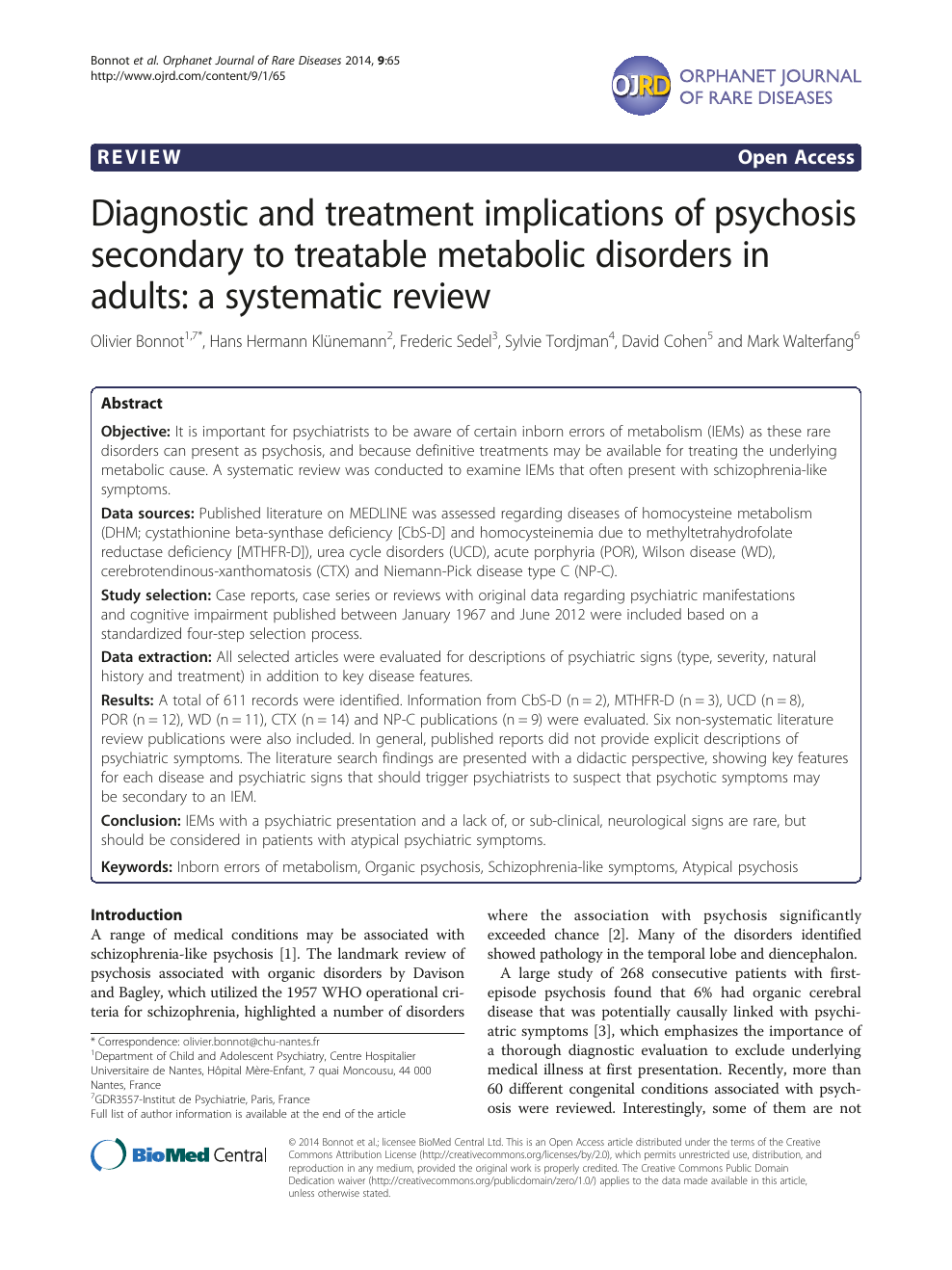 Adult onset Niemann-Pick disease type C presenting with psychosis