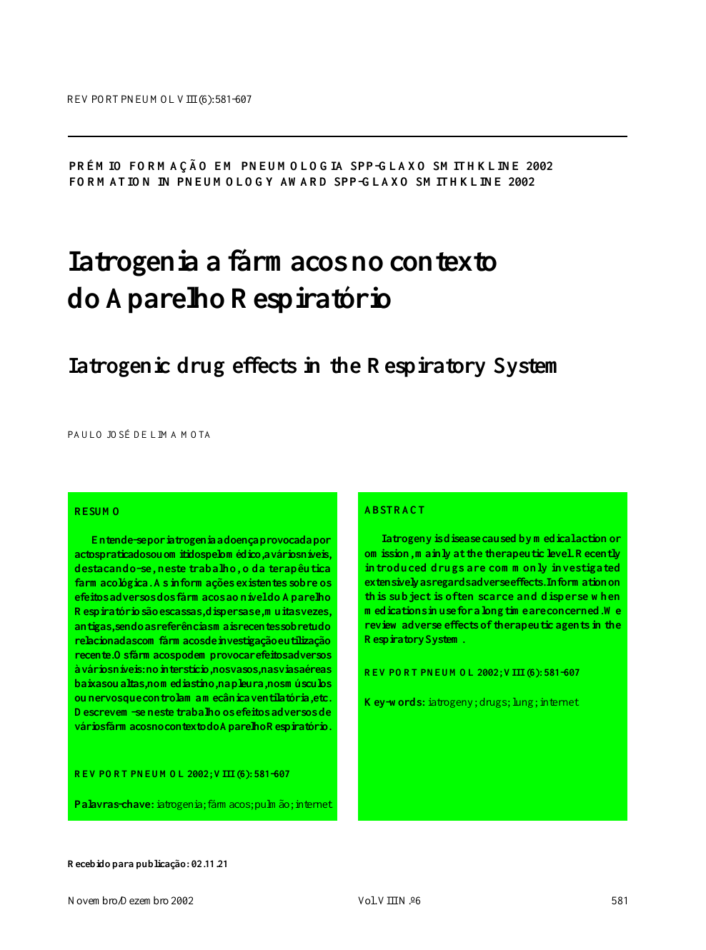 Iatrogenia a fármacos no contexto do Aparelho Respiratório – topic of  research paper in Clinical medicine. Download scholarly article PDF and  read for free on CyberLeninka open science hub.