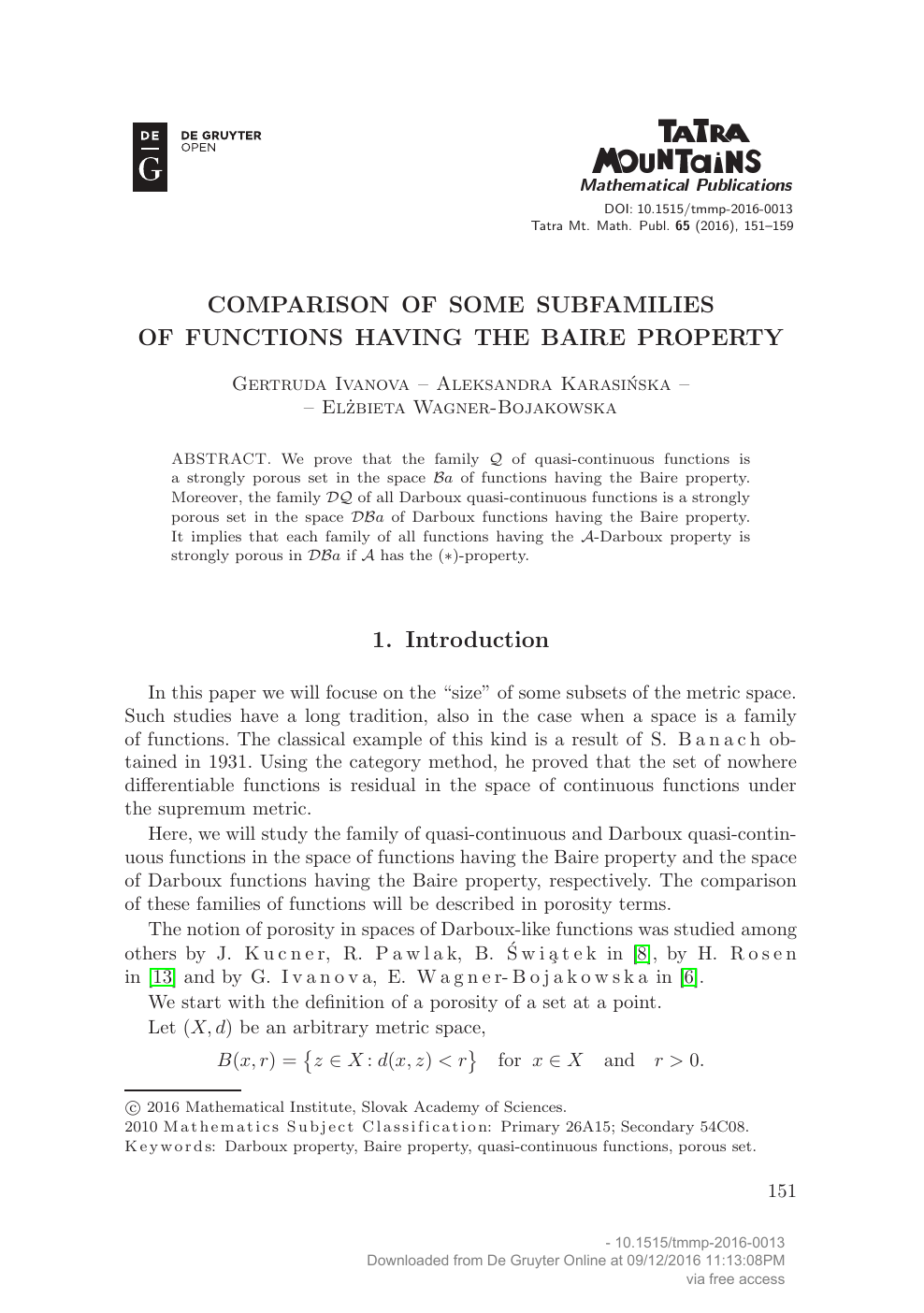 mathematics thesis example