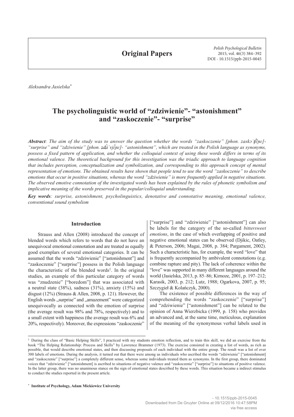 psycholinguistic research paper