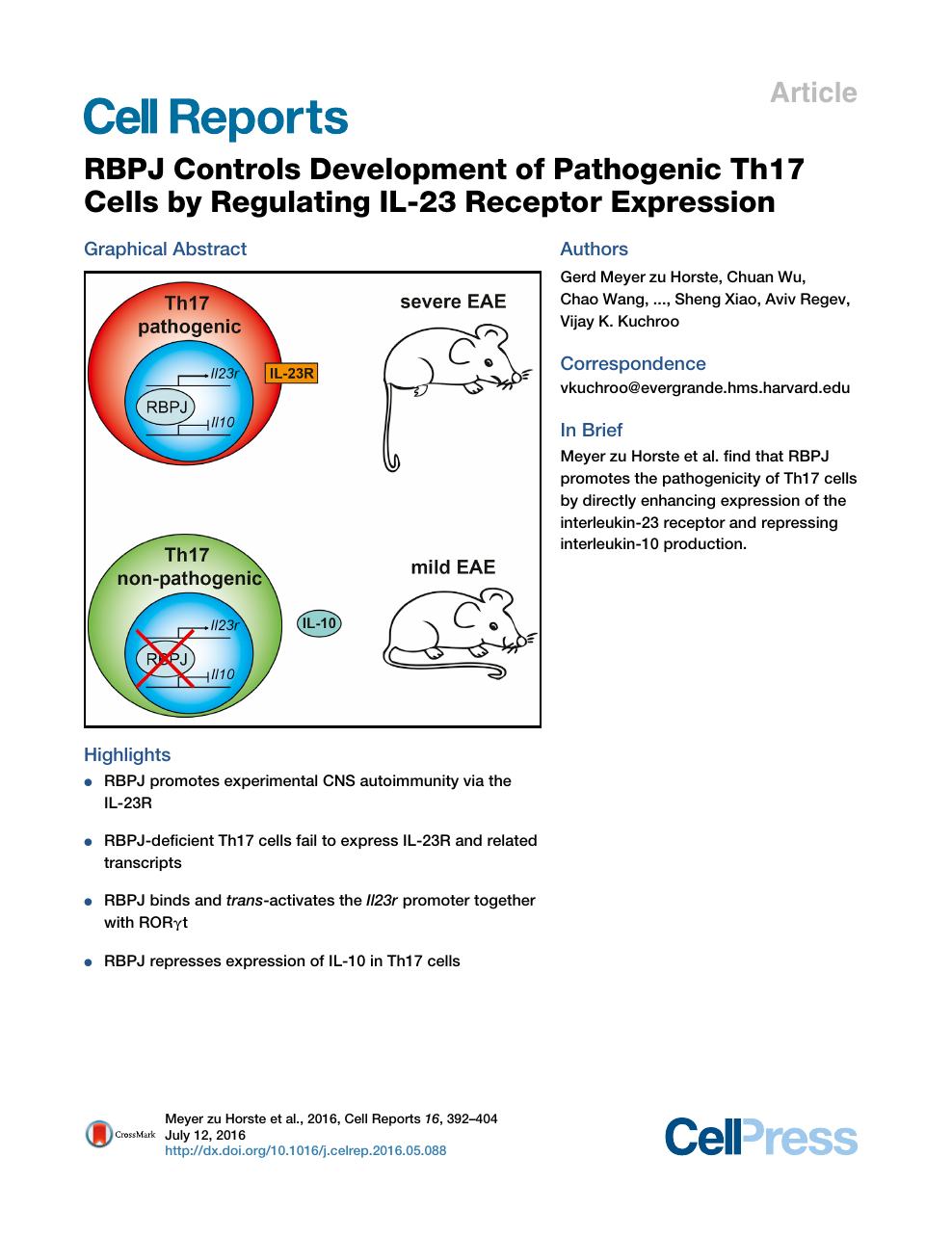 Rbpj Controls Development Of Pathogenic Th17 Cells By Regulating Il 23 Receptor Expression Topic Of Research Paper In Biological Sciences Download Scholarly Article Pdf And Read For Free On Cyberleninka Open Science