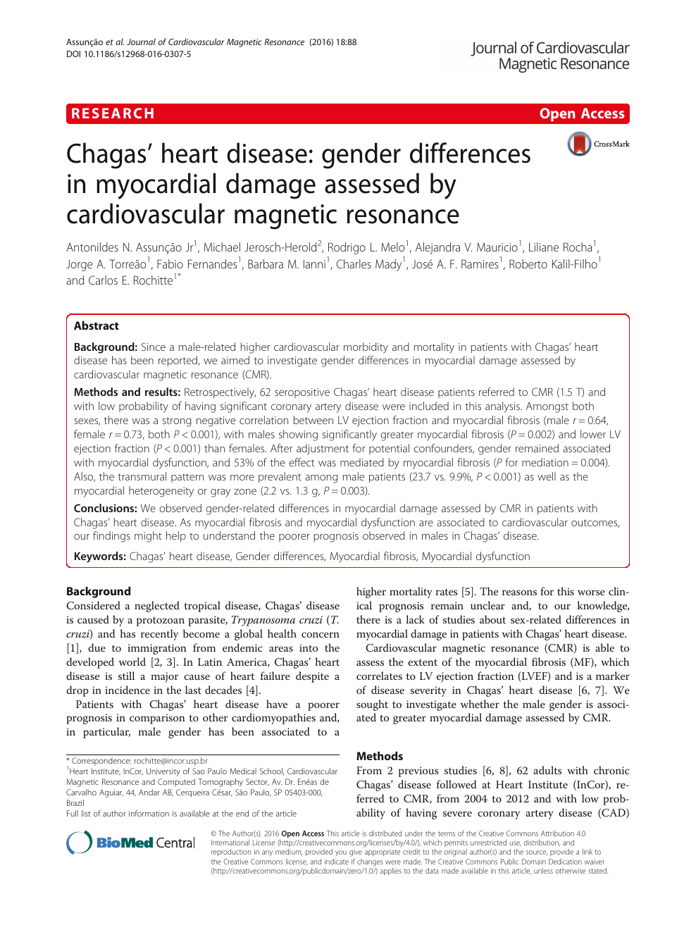 Longitudinal strain by speckle tracking and echocardiographic parameters as  predictors of adverse cardiovascular outcomes in chronic Chagas  cardiomyopathy