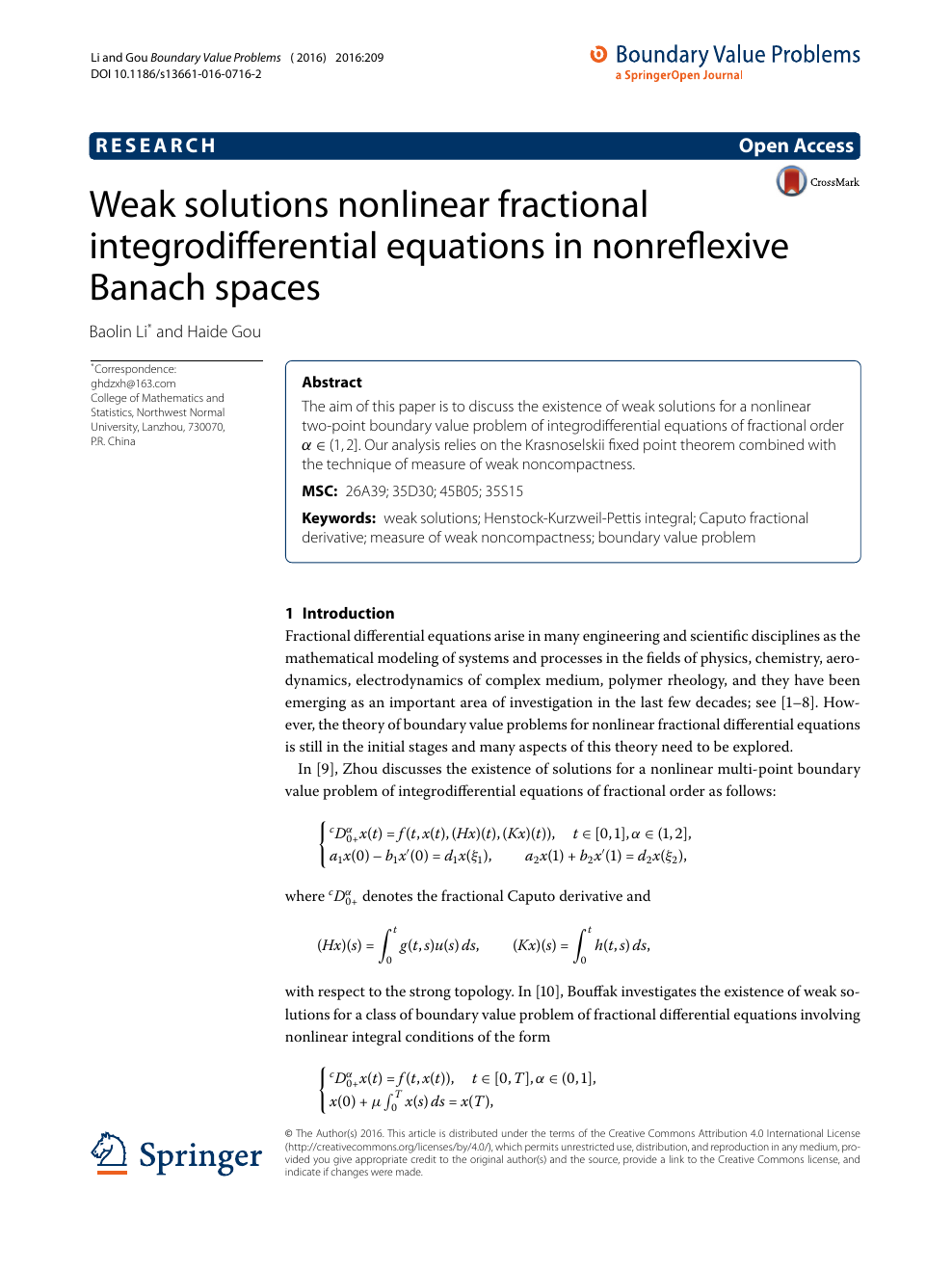 Weak Solutions Nonlinear Fractional Integrodifferential Equations In Nonreflexive Banach Spaces Topic Of Research Paper In Mathematics Download Scholarly Article Pdf And Read For Free On Cyberleninka Open Science Hub