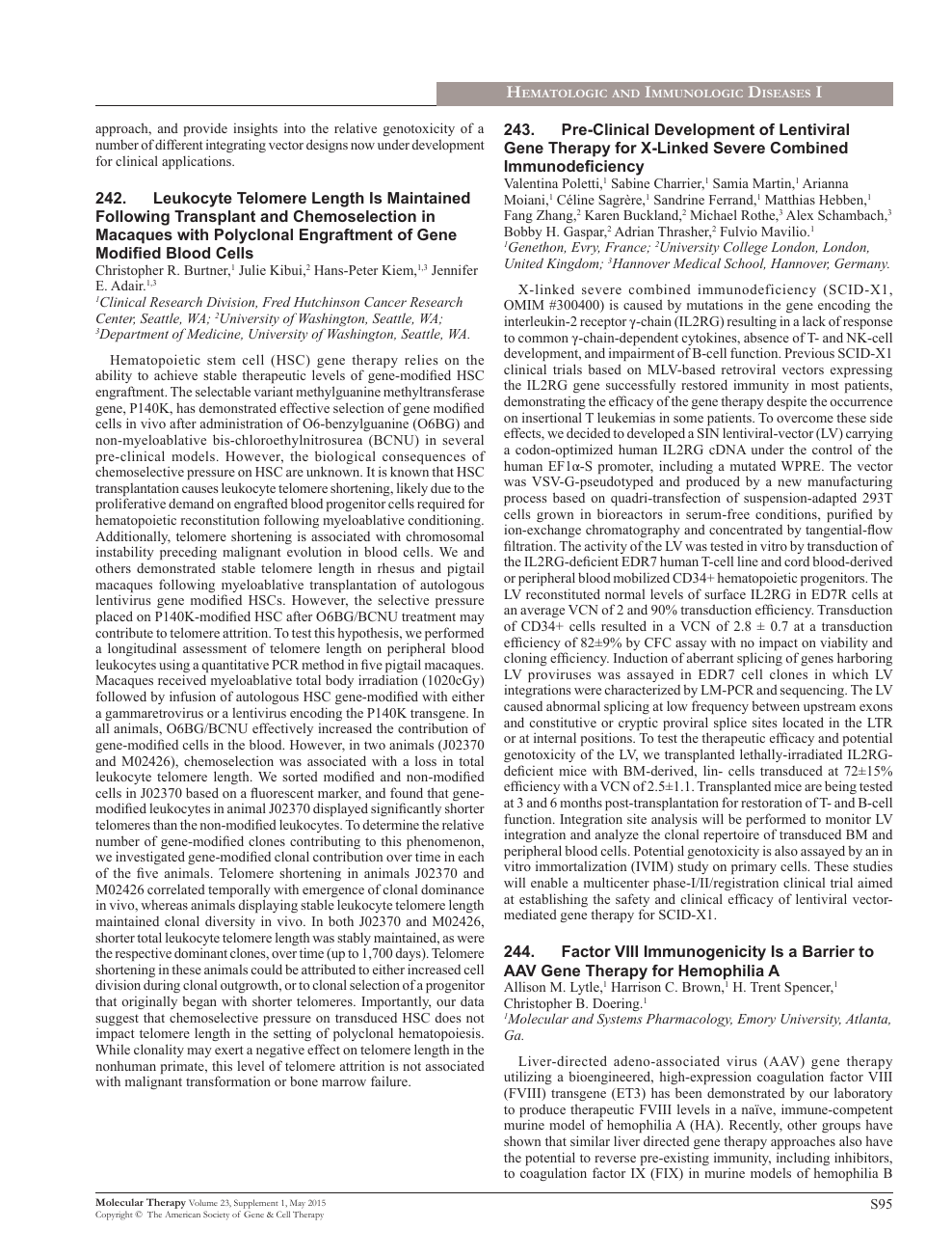 hemophilia research paper