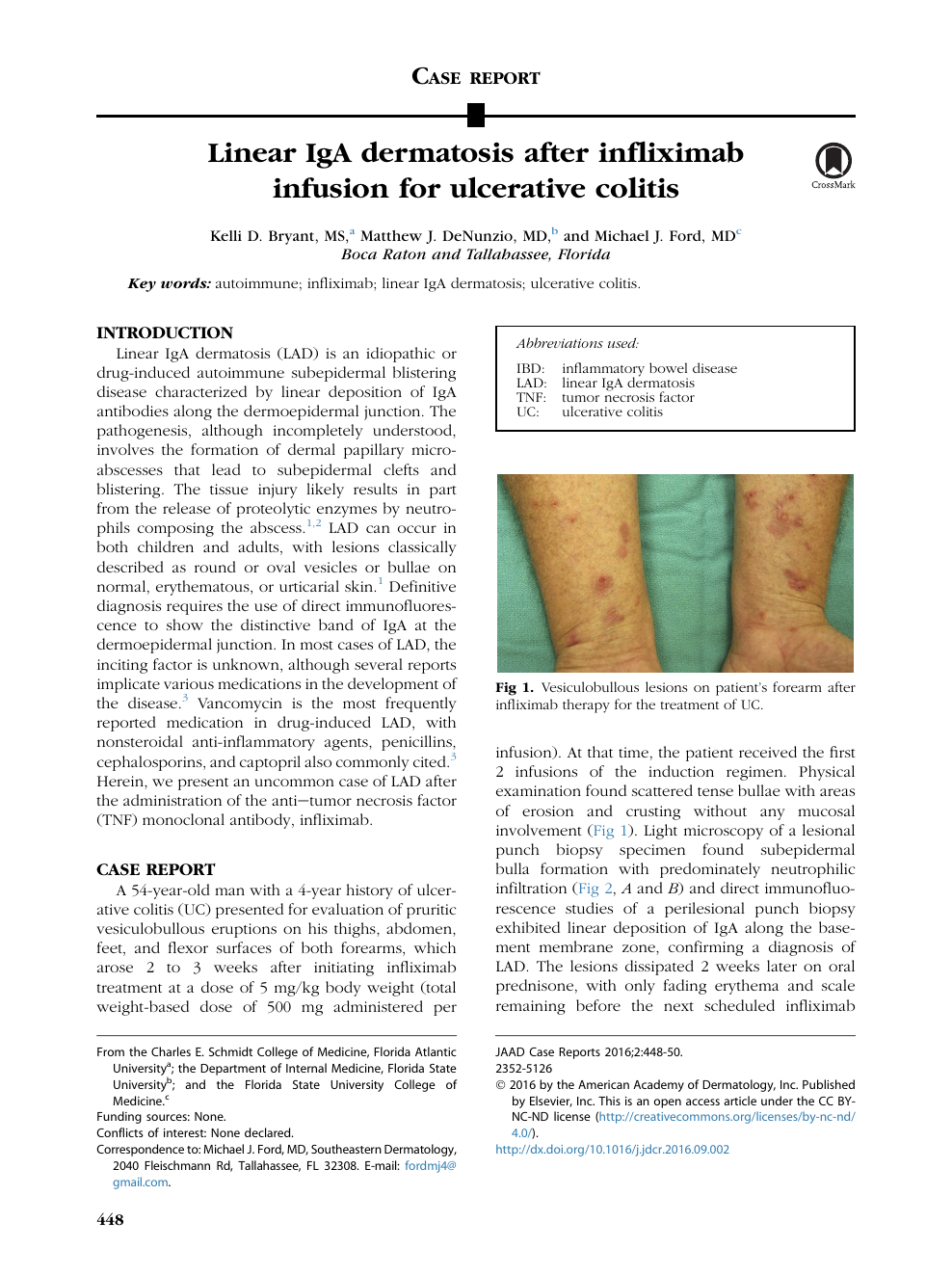 Linear Iga Dermatosis After Infliximab Infusion For Ulcerative Colitis Topic Of Research Paper In Clinical Medicine Download Scholarly Article Pdf And Read For Free On Cyberleninka Open Science Hub