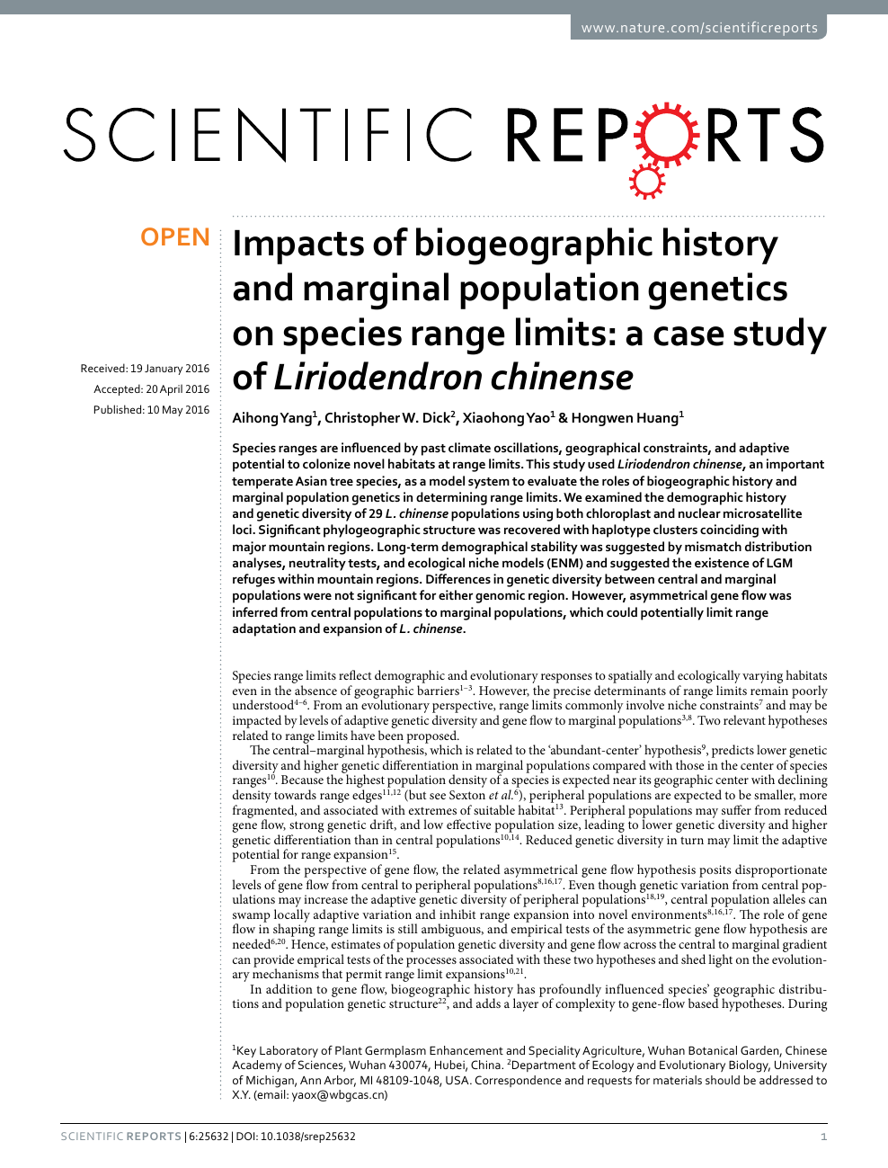 Impacts Of Biogeographic History And Marginal Population Genetics