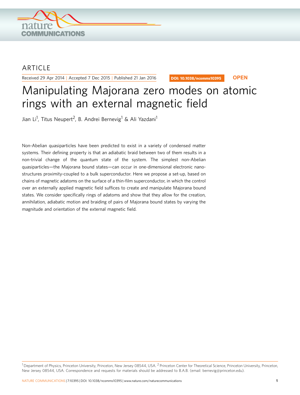Manipulating Majorana Zero Modes On Atomic Rings With An External