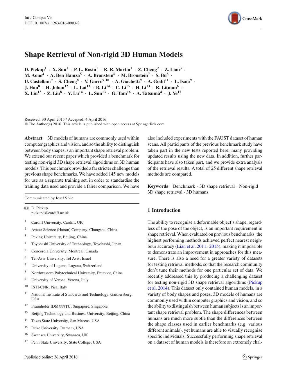 Shape Retrieval Of Non Rigid 3d Human Models Topic Of Research Paper In Computer And Information Sciences Download Scholarly Article Pdf And Read For Free On Cyberleninka Open Science Hub