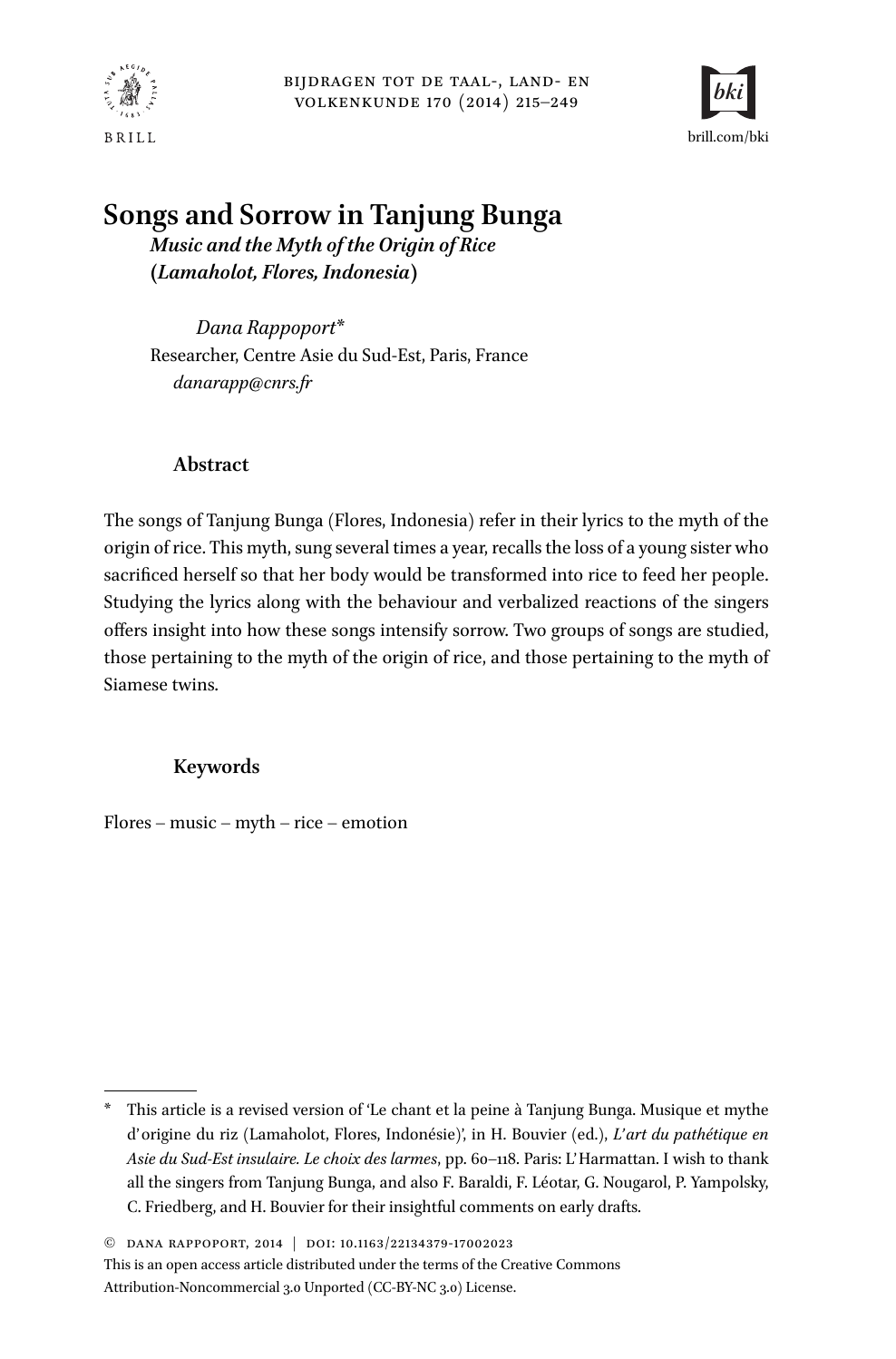 Songs And Sorrow In Tanjung Bunga Topic Of Research Paper In Biological Sciences Download Scholarly Article Pdf And Read For Free On Cyberleninka Open Science Hub