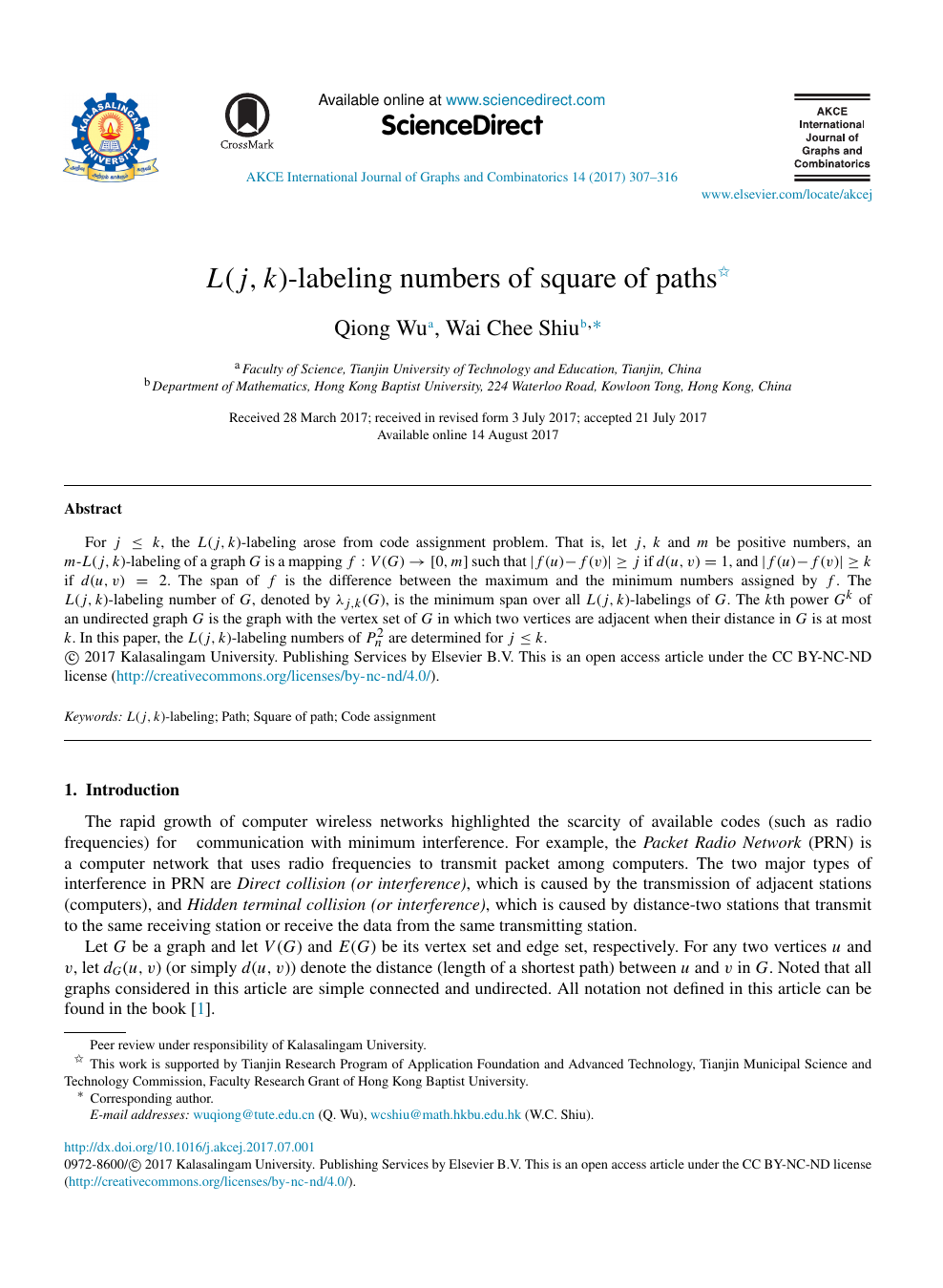L J K Labeling Numbers Of Square Of Paths Topic Of Research Paper In Mathematics Download Scholarly Article Pdf And Read For Free On Cyberleninka Open Science Hub